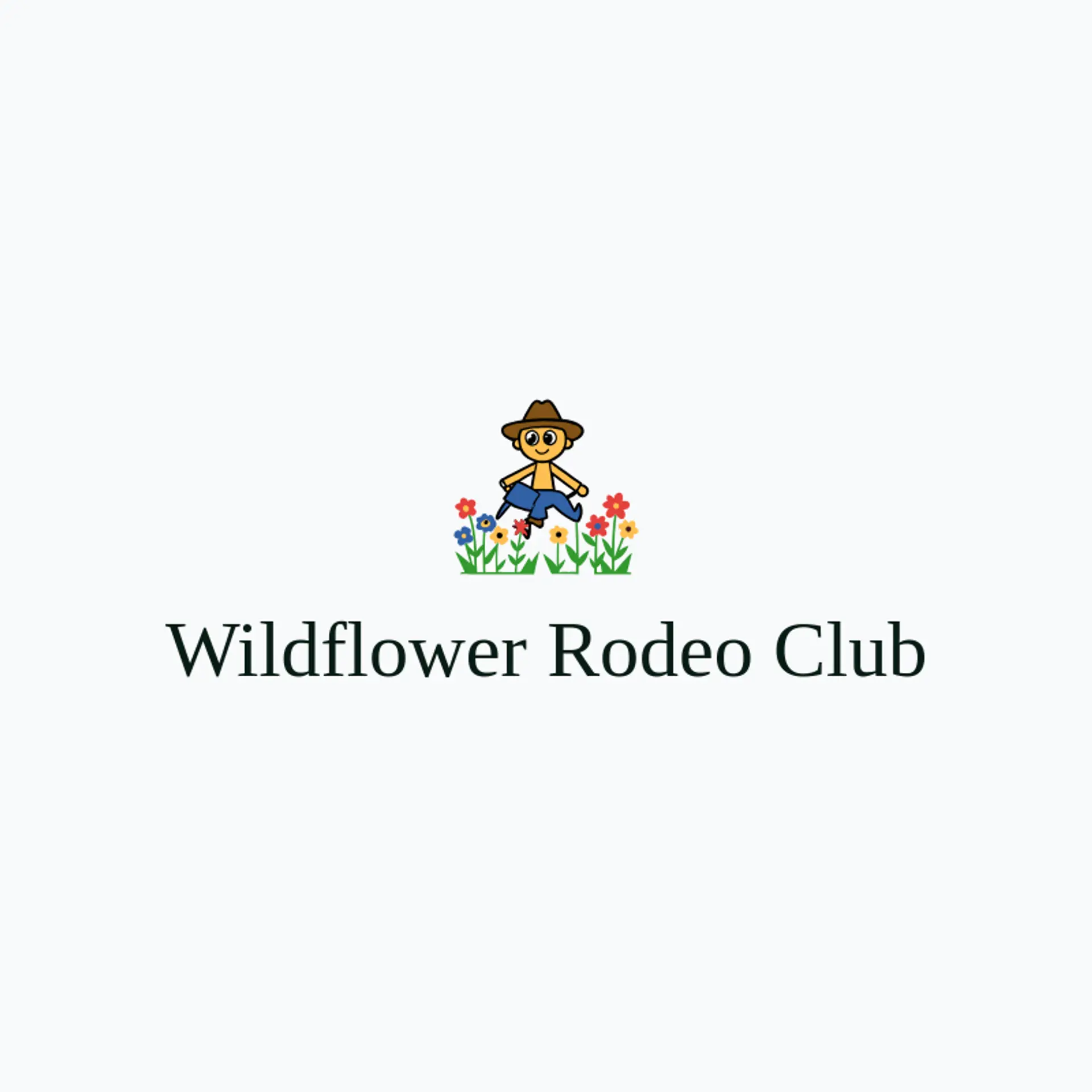 Wildflower Rodeo Club logo for cowgirl