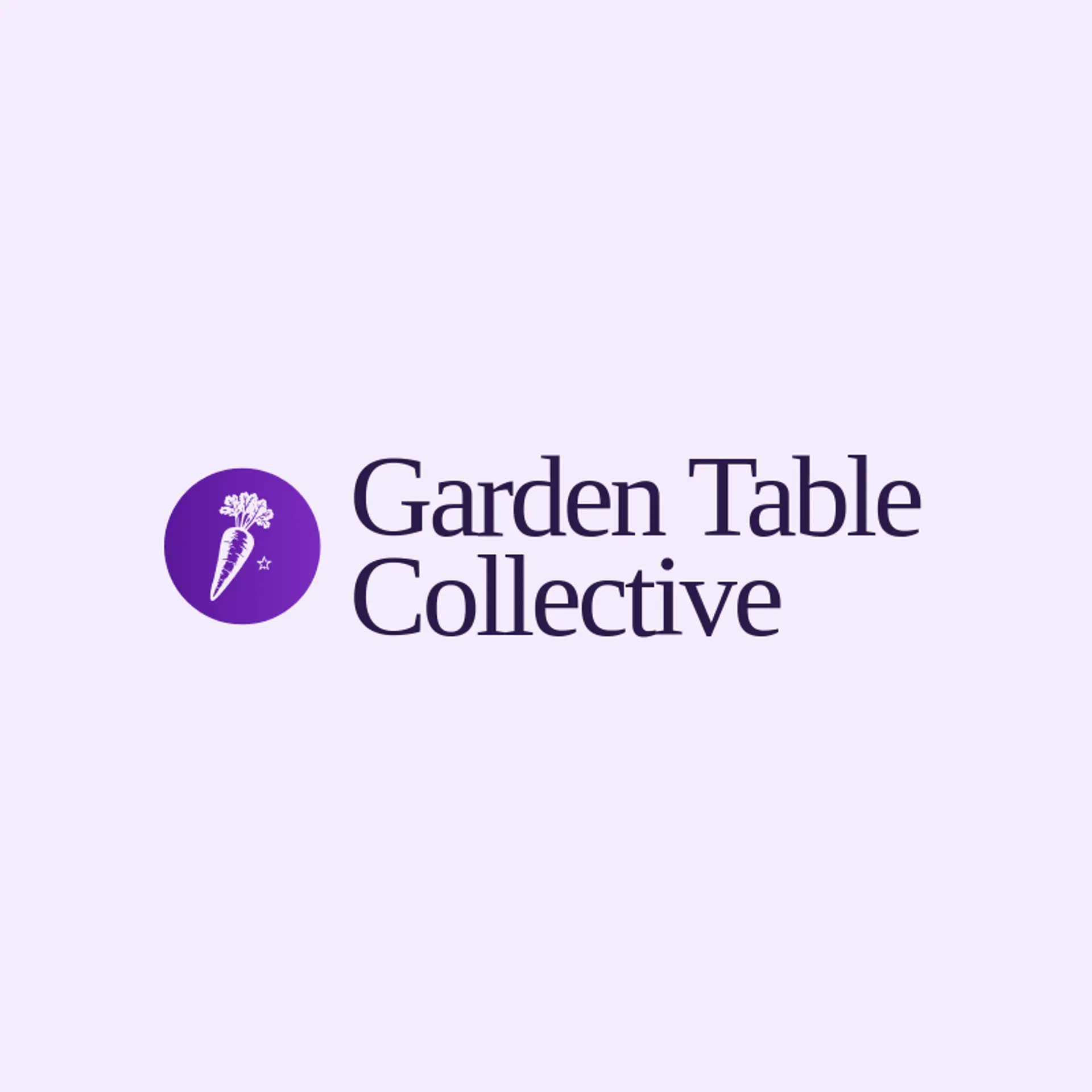 Garden Table Collective logo for vegetarian