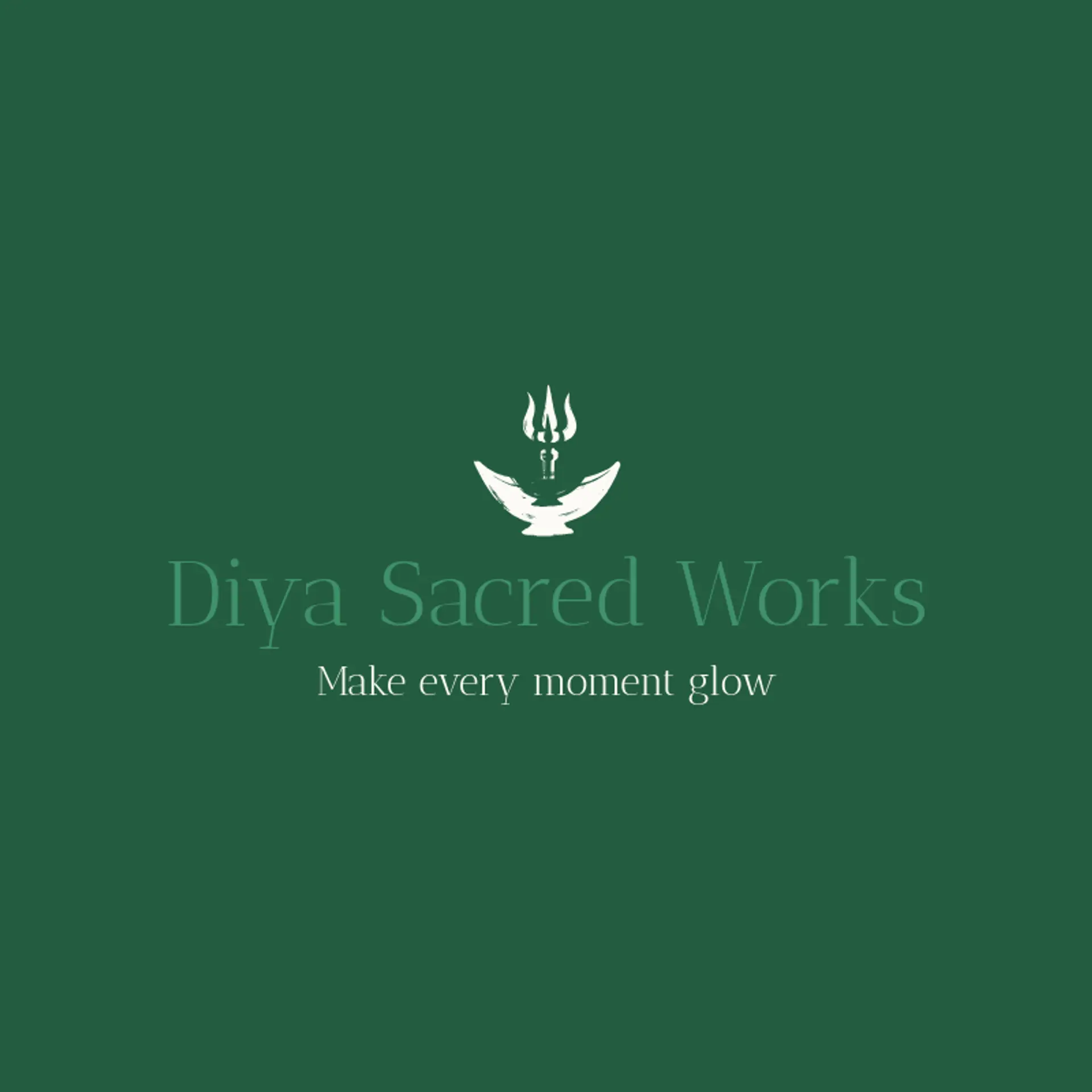 Diya Sacred Works logo for hindu