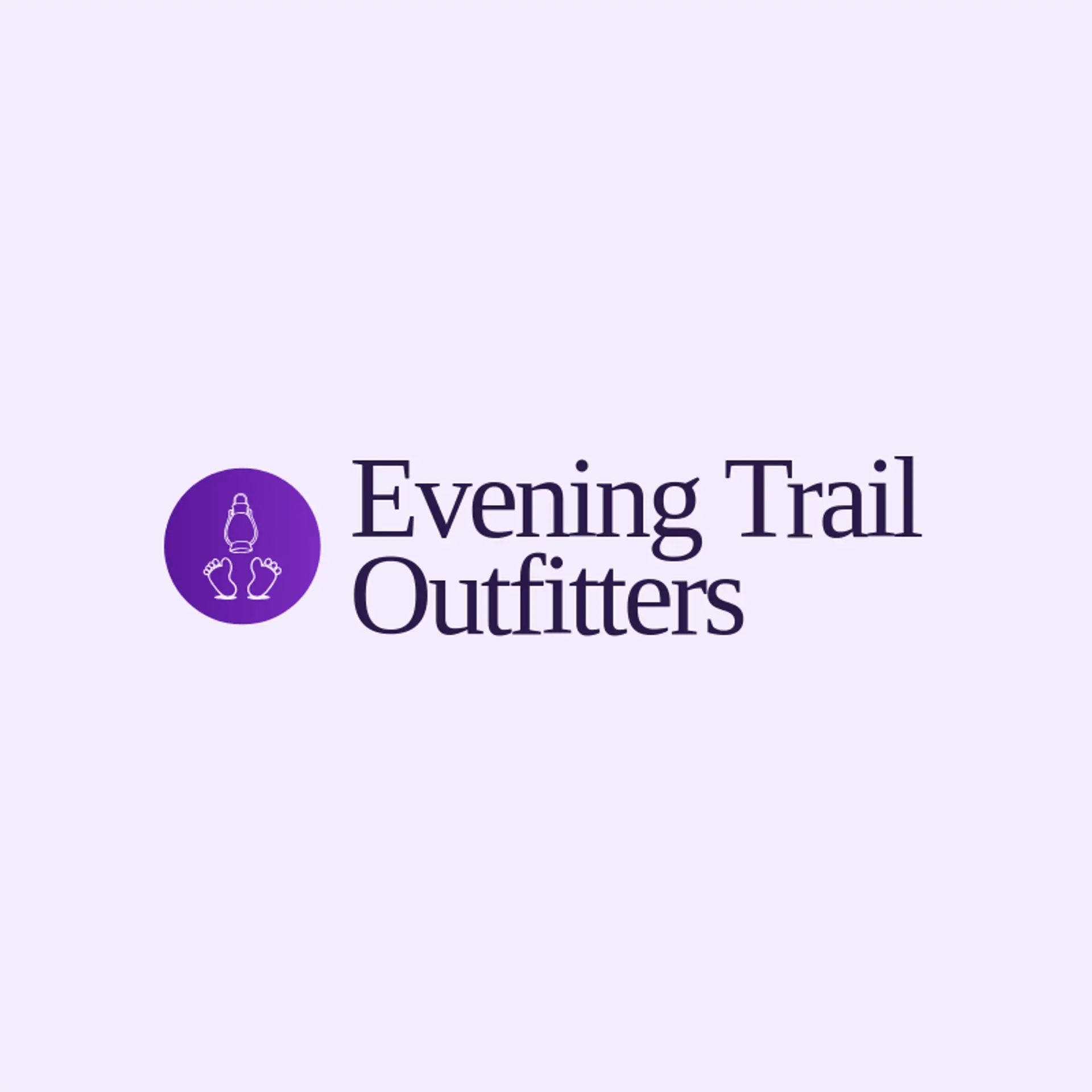 Evening Trail Outfitters logo for lantern