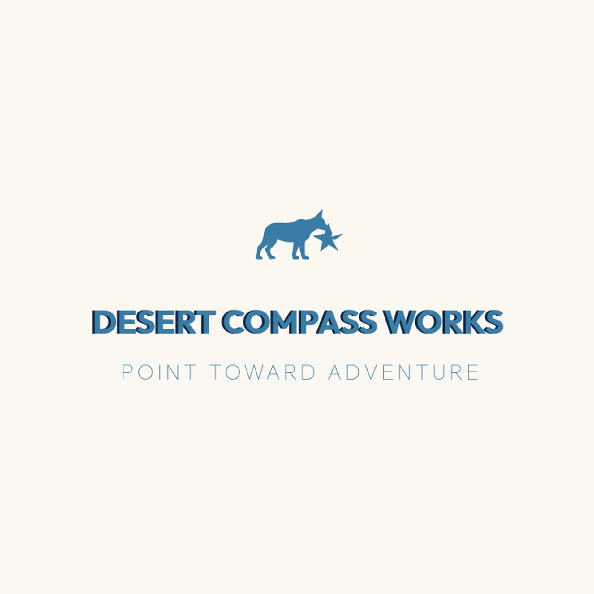 Desert Compass Works logo for coyote