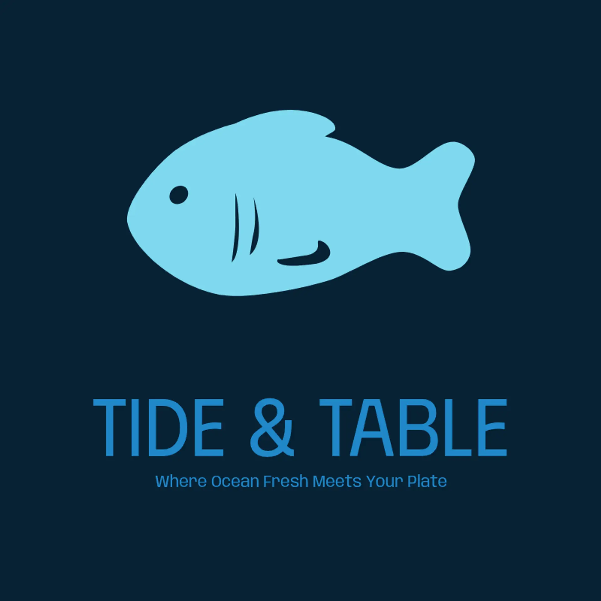 Tide & Table logo for seafood restaurant