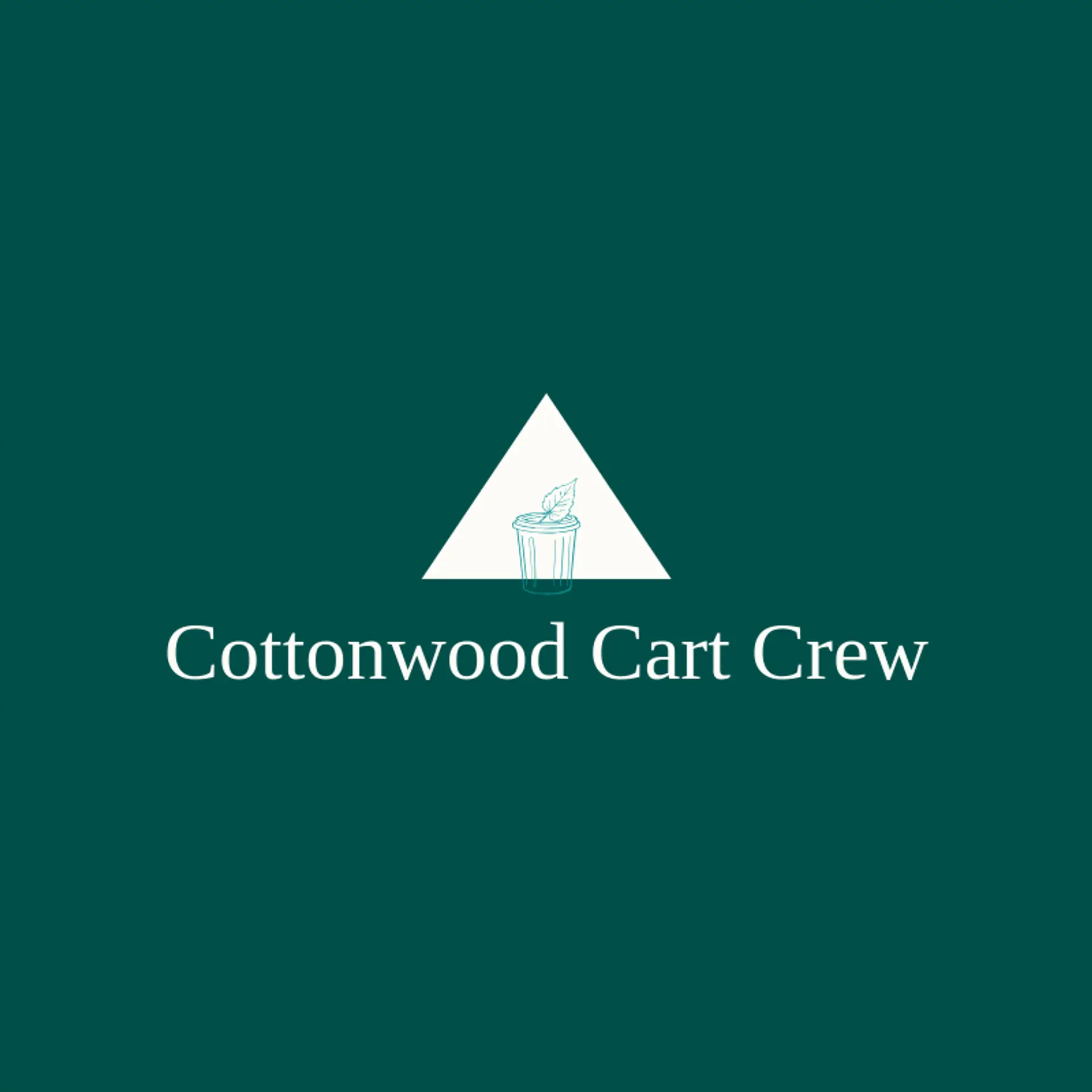 Cottonwood Cart Crew logo for garbage