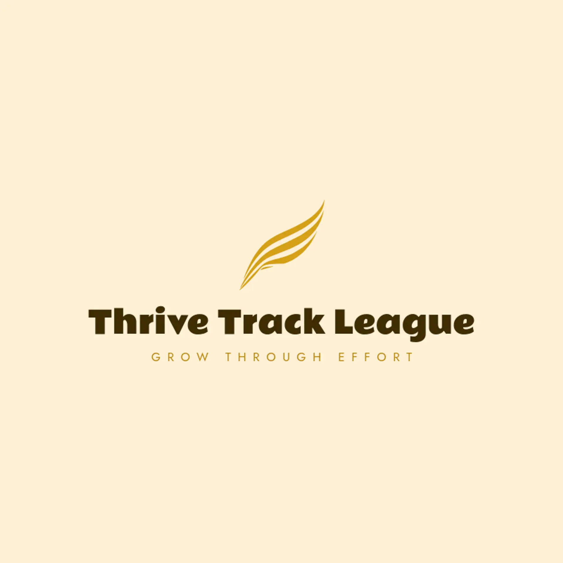 Thrive Track League logo for swoosh