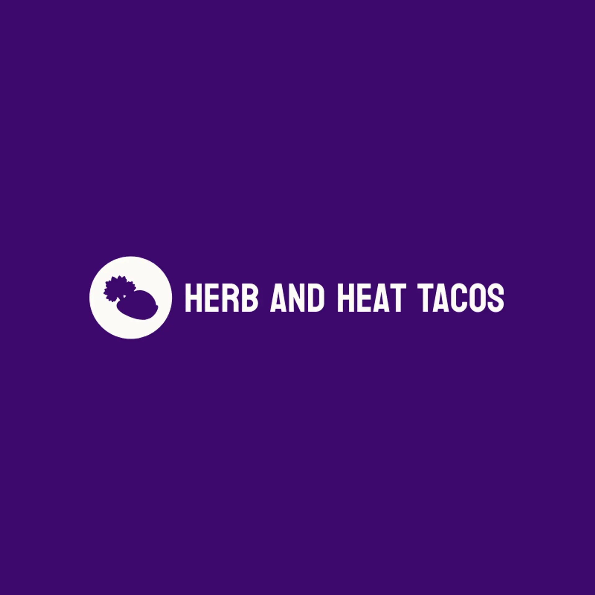 Herb and Heat Tacos logo for taco