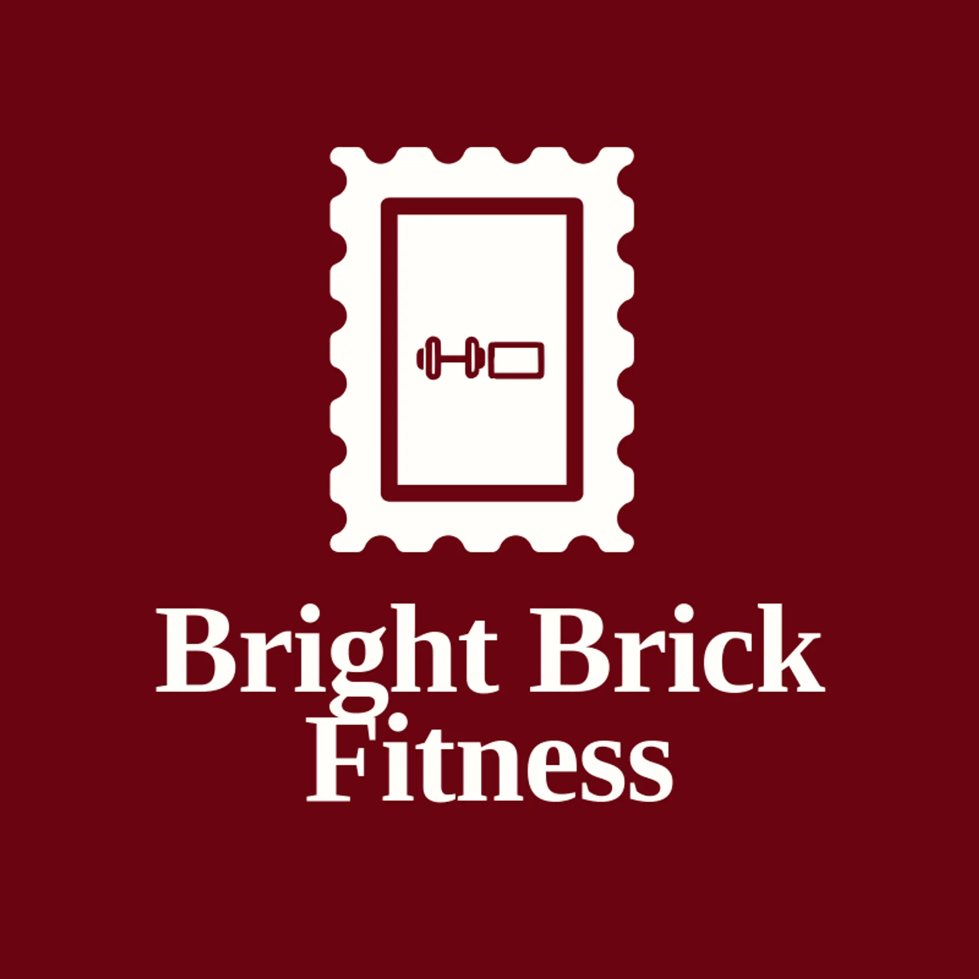 Bright Brick Fitness logo for dumbbell