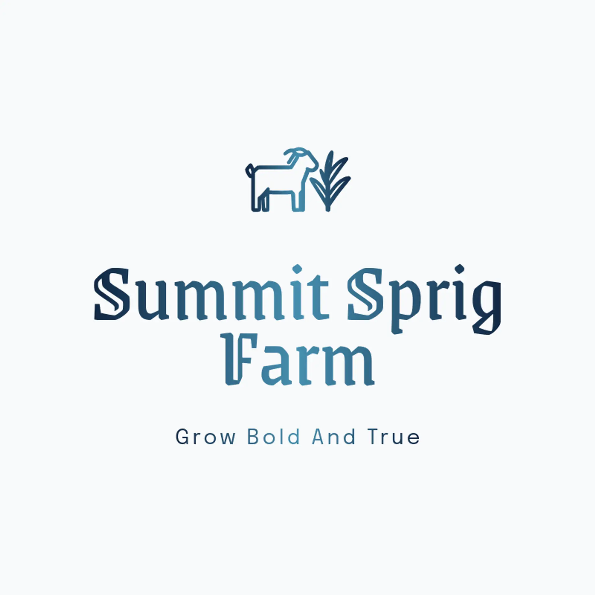 Summit Sprig Farm logo for goat