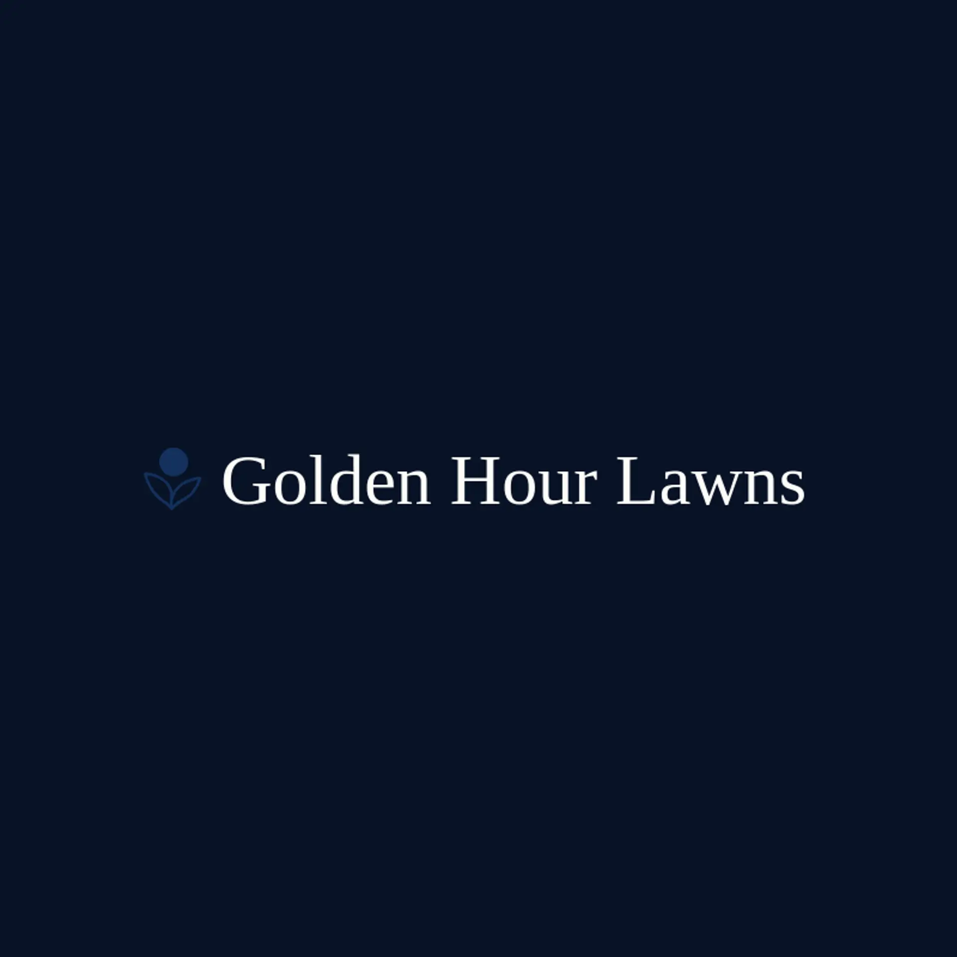 Golden Hour Lawns logo for lawncare
