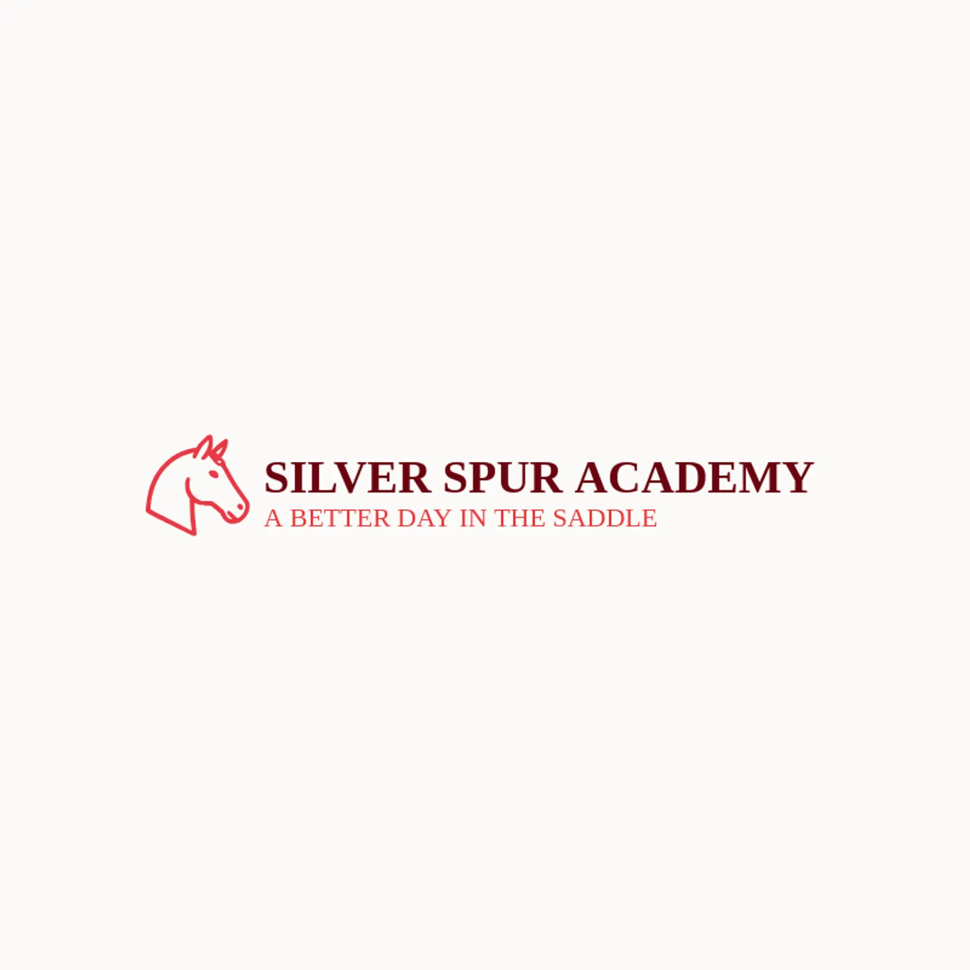 Silver Spur Academy logo for horse head