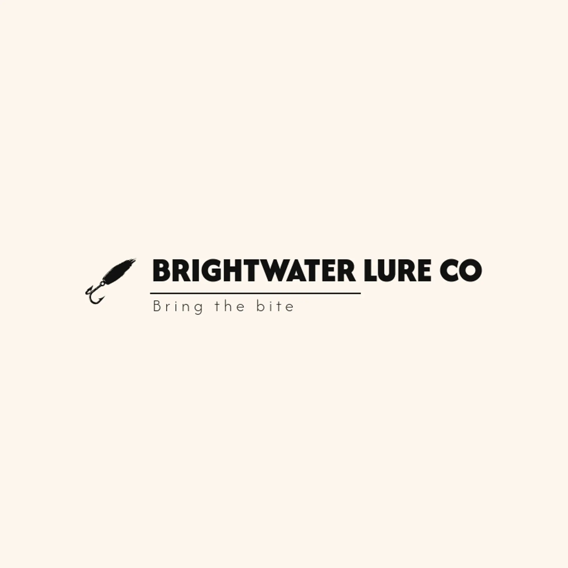 Brightwater Lure Co logo for fishing