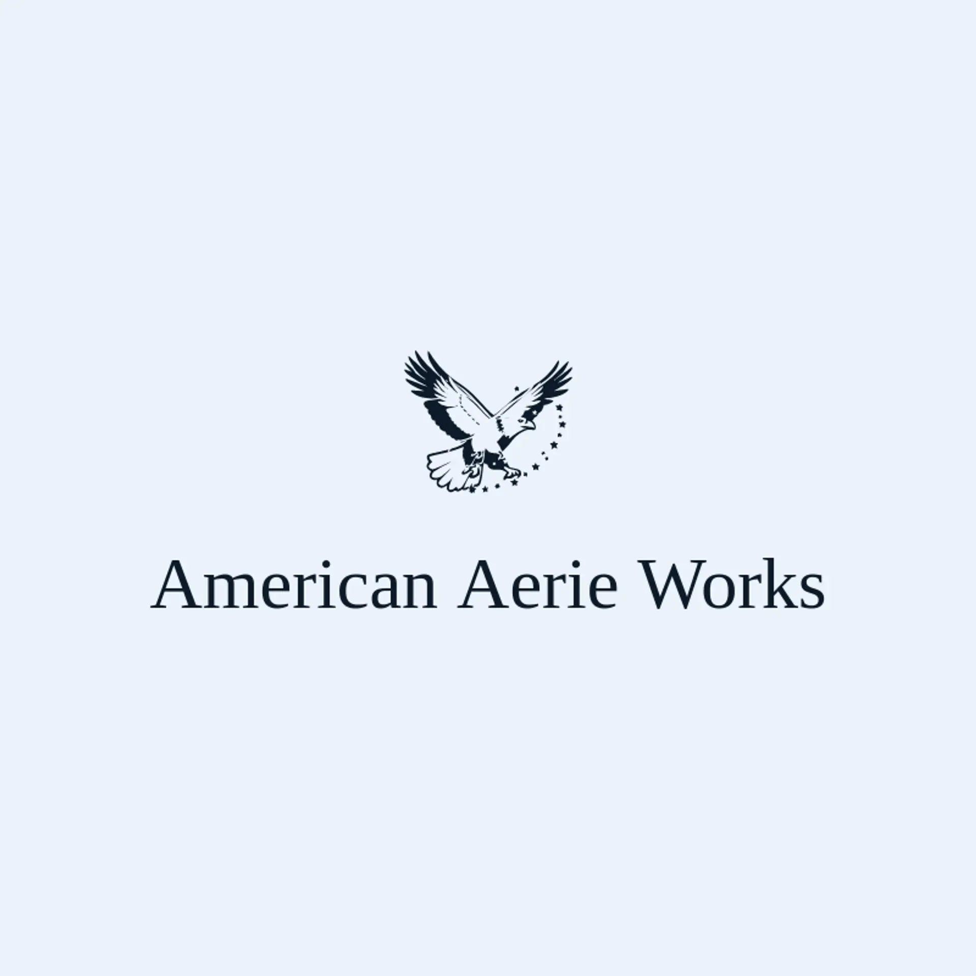 American Aerie Works logo for bald eagle