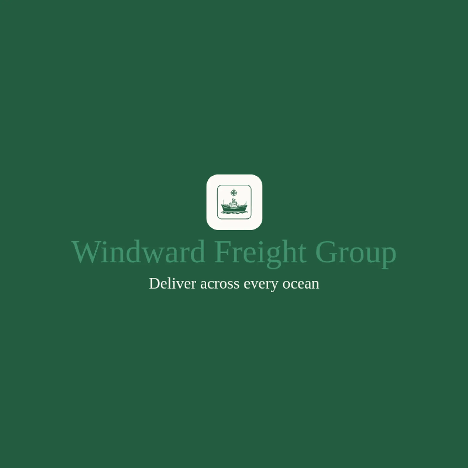 Windward Freight Group logo for ship