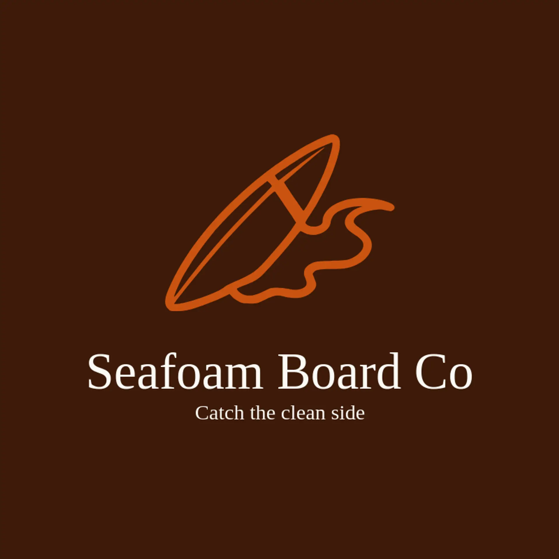 Seafoam Board Co logo for surfboard