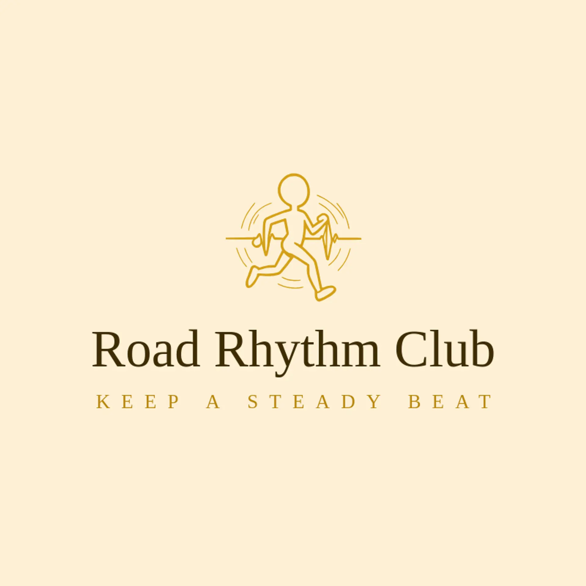 Road Rhythm Club logo for runner