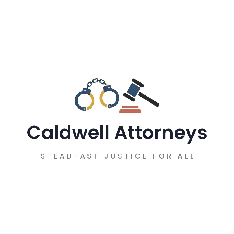 Handcuffs beside a gavel, a criminal defense attorney logo in a minimal style