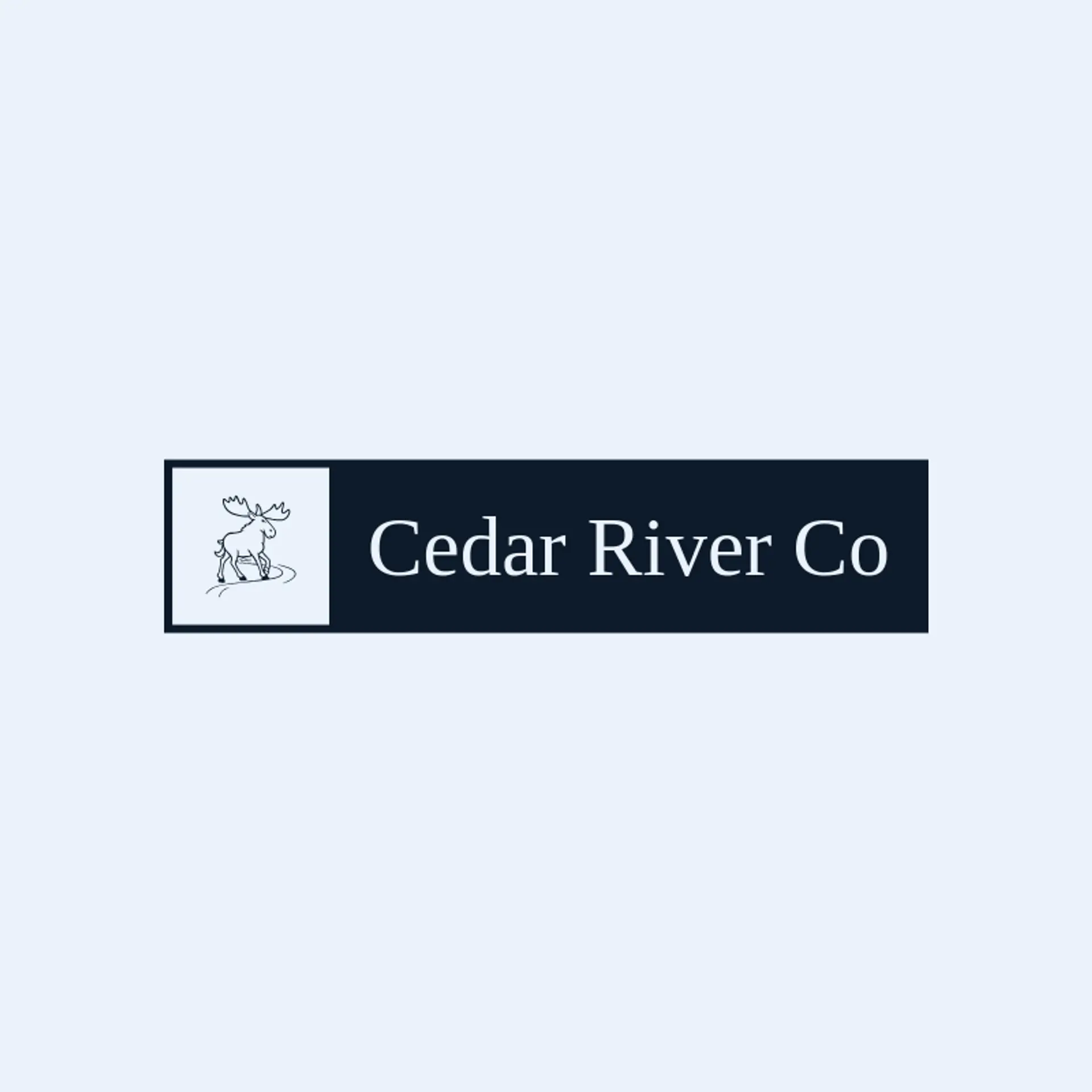 Cedar River Co logo for moose