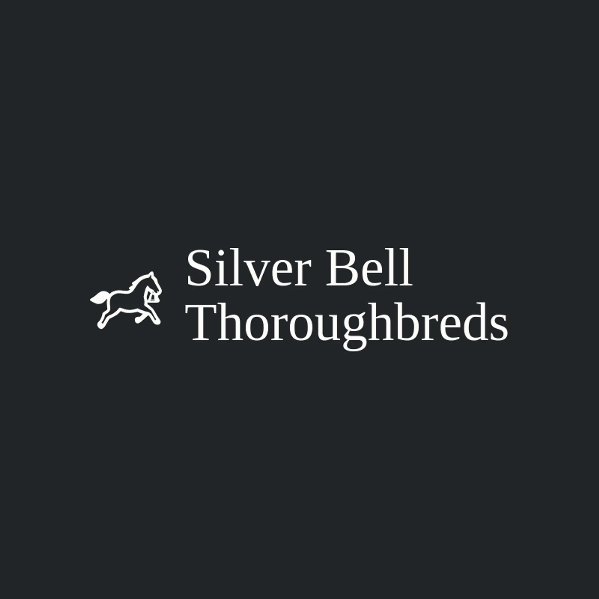 Silver Bell Thoroughbreds logo for horse racing