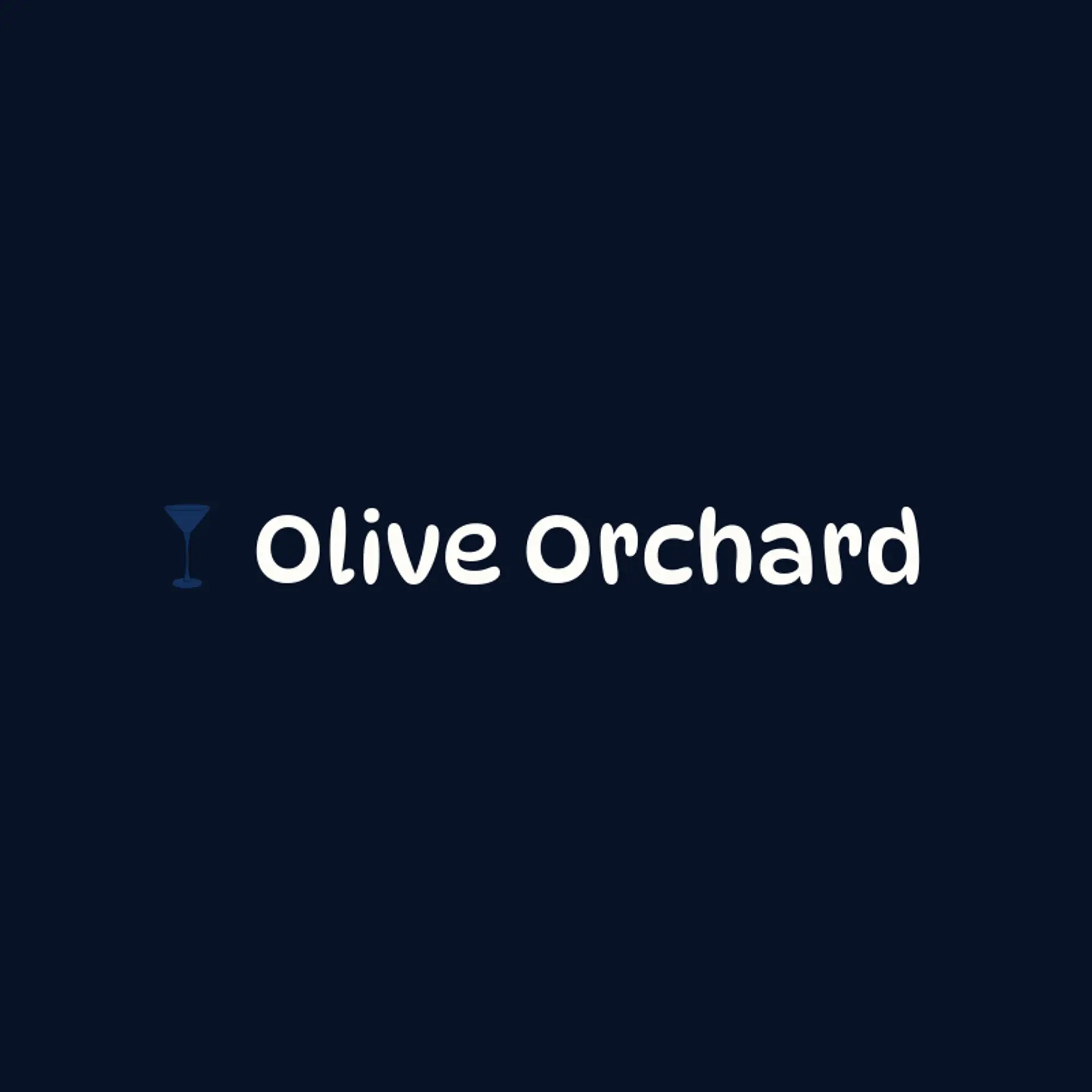 Olive Orchard logo for martini