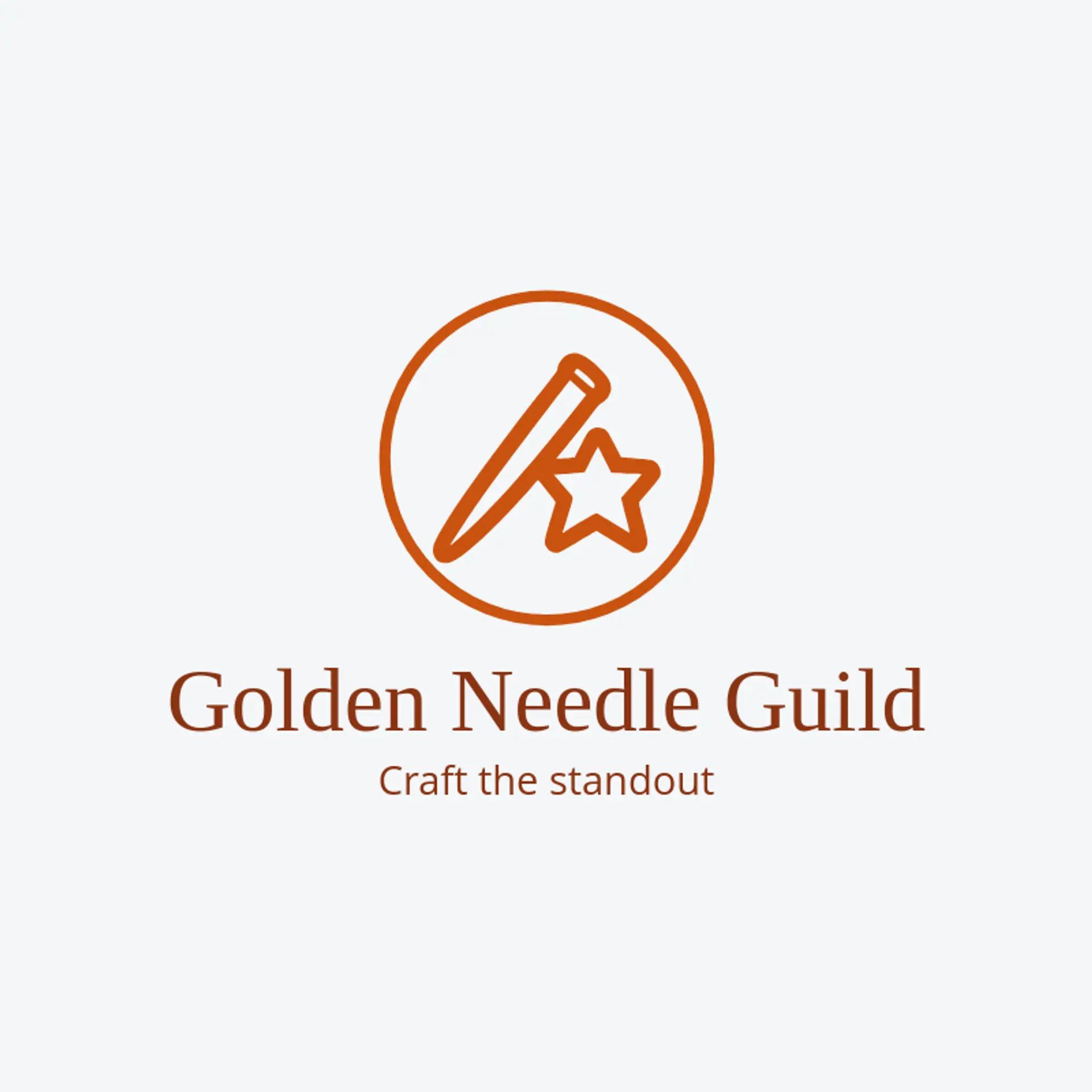 Golden Needle Guild logo for patch