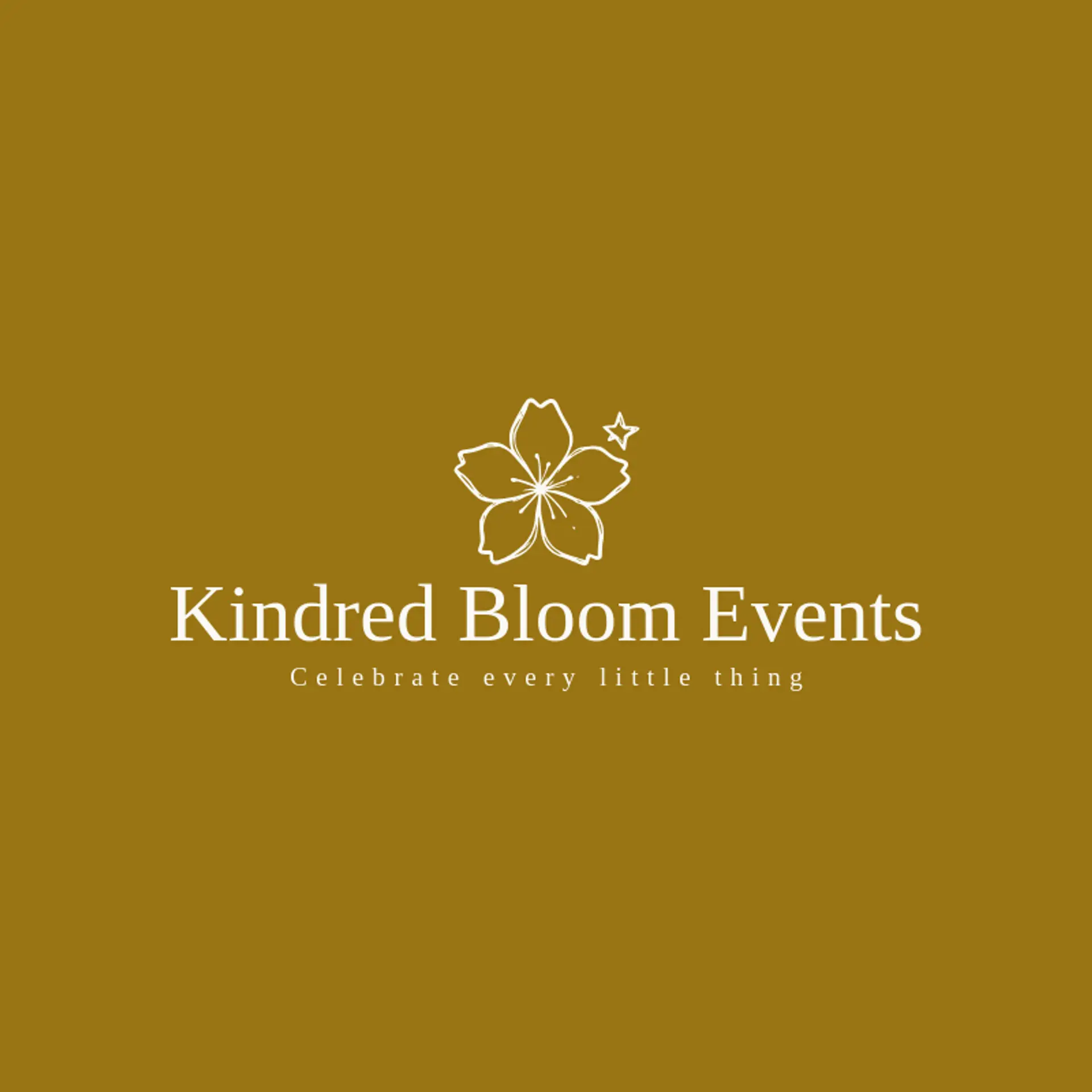Kindred Bloom Events logo for sakura