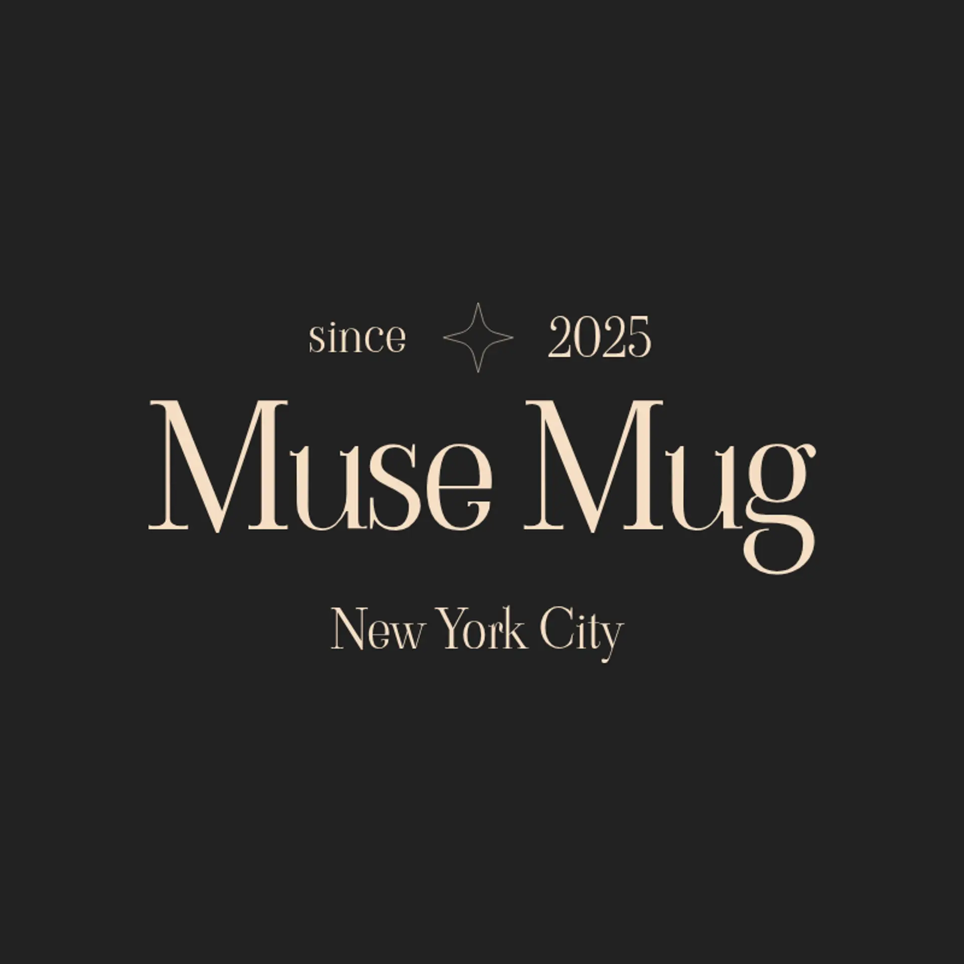 Muse Mug logo for creative cafe