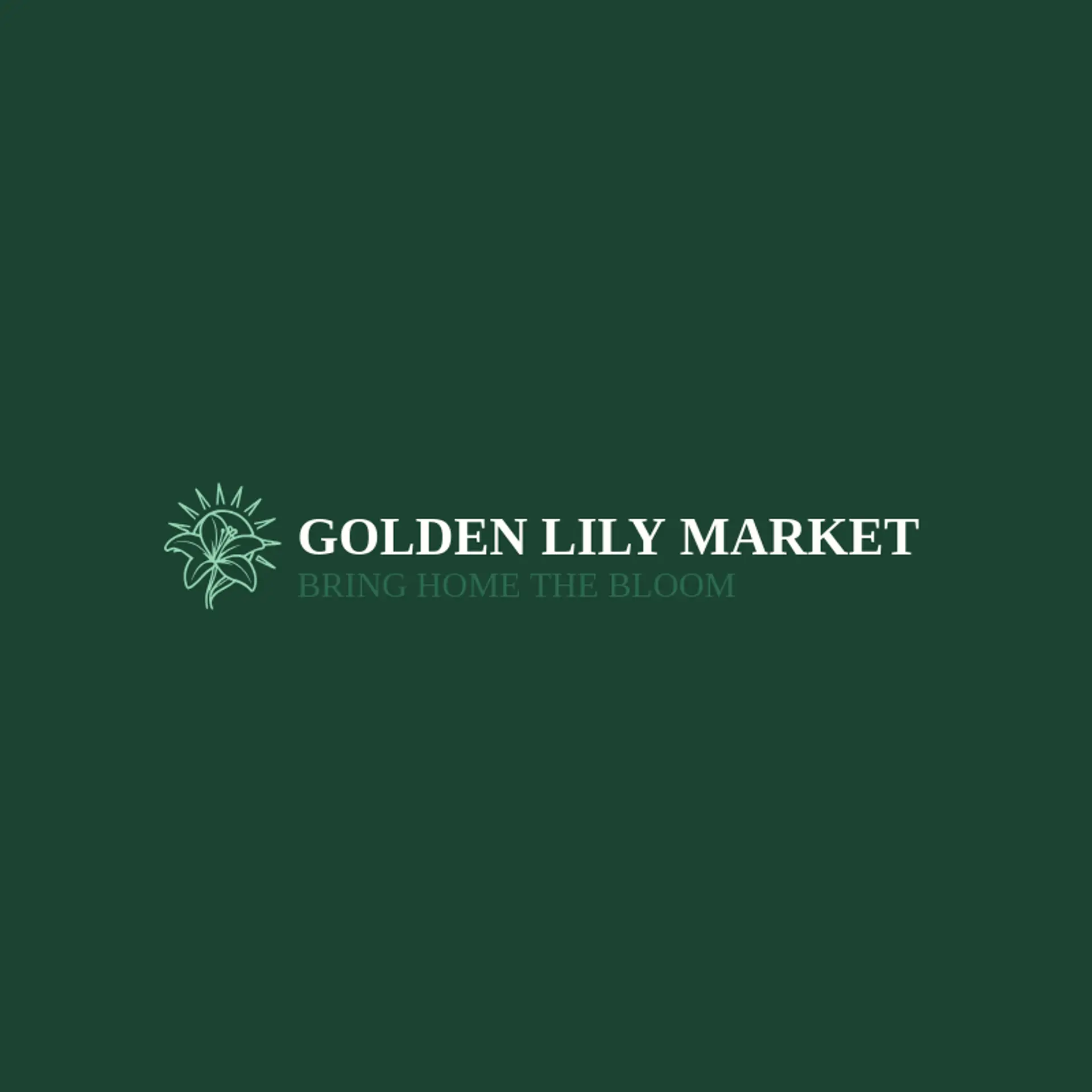 Golden Lily Market logo for lily