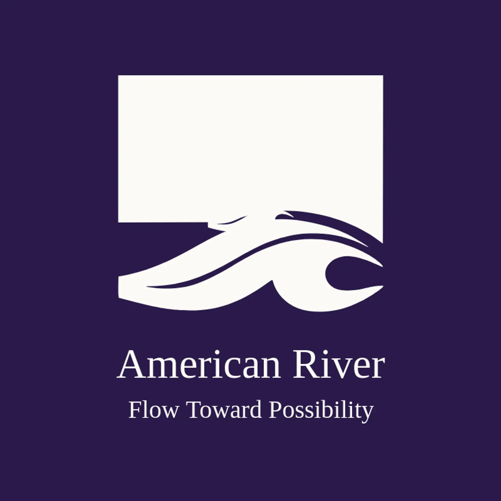 American River logo for usa flag