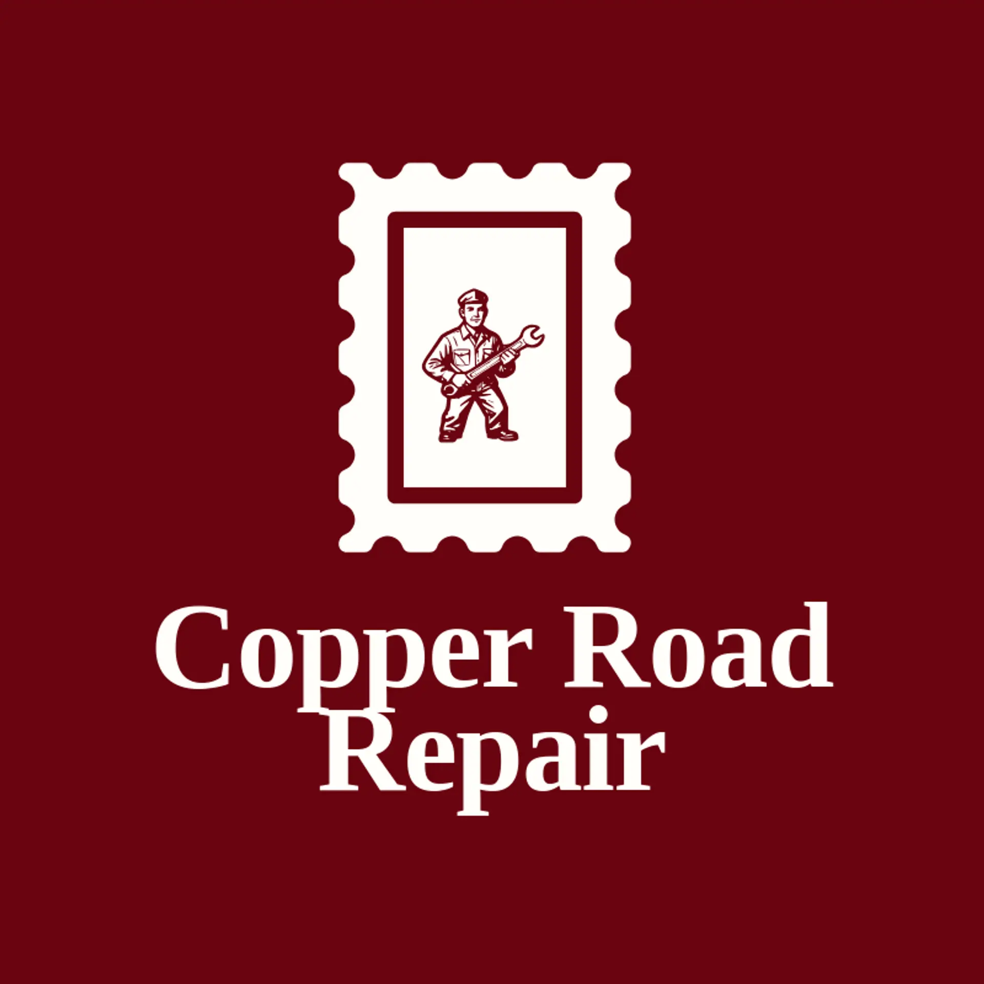 Copper Road Repair logo for car mechanic