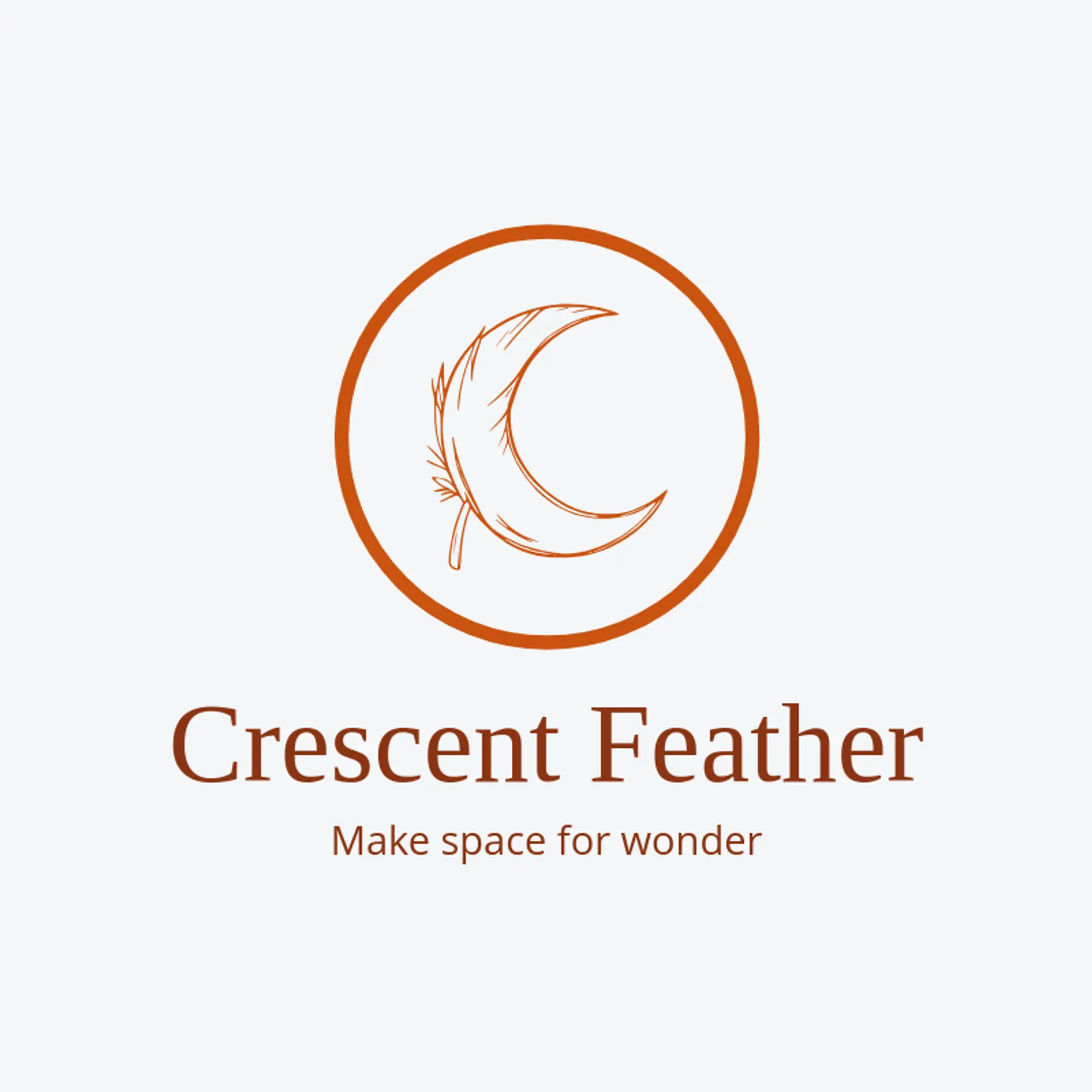 Crescent Feather logo for wing