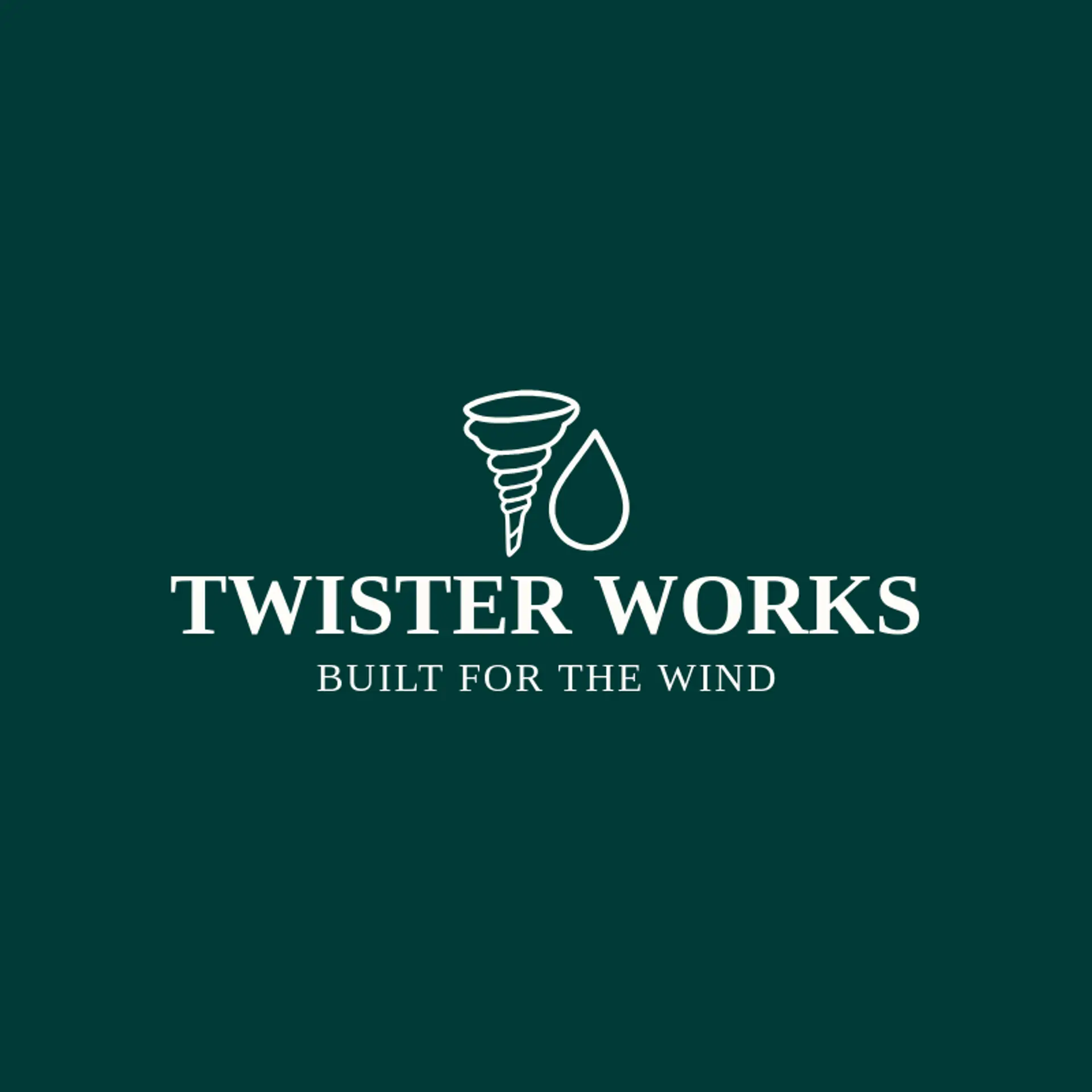 Twister Works logo for tornado