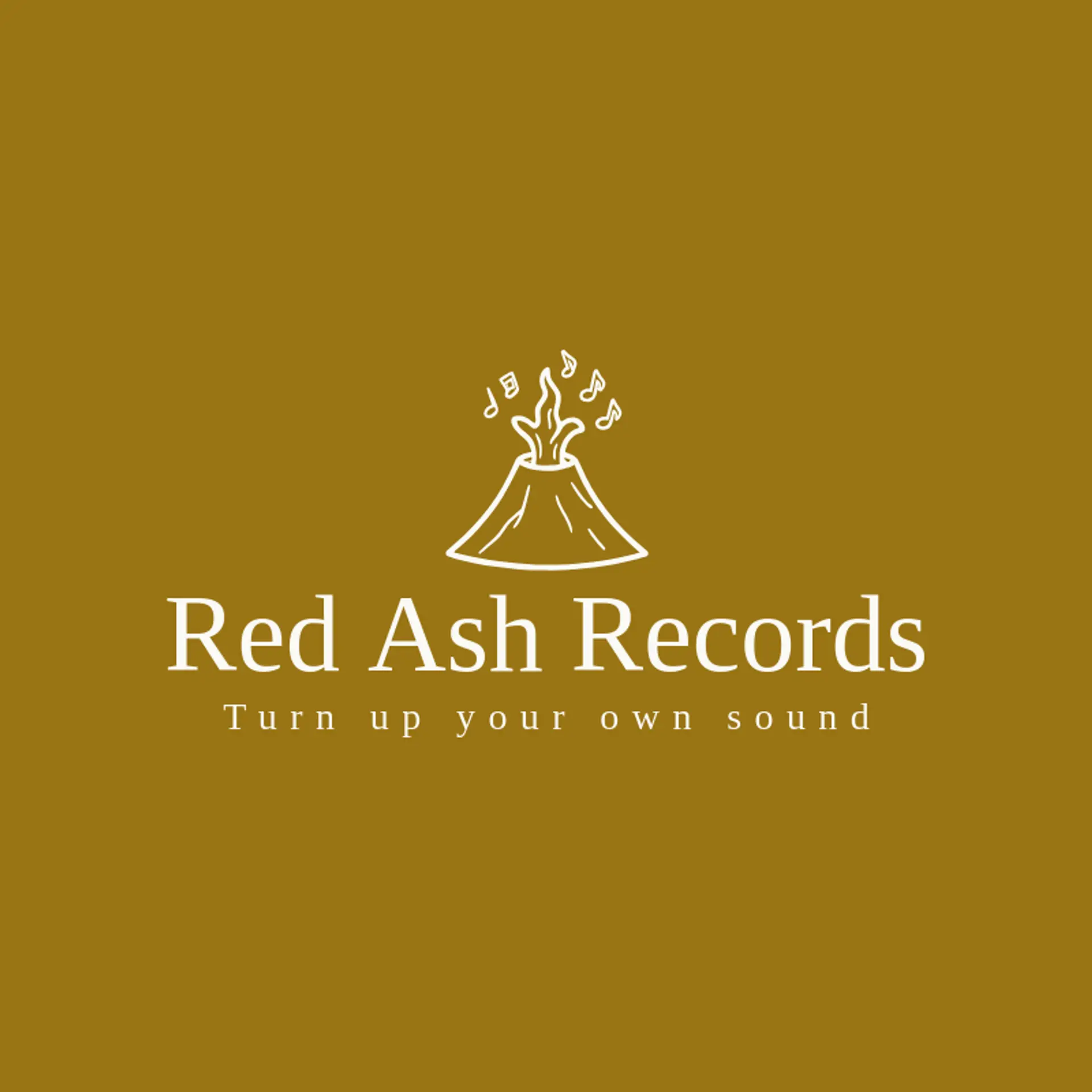 Red Ash Records logo for volcano