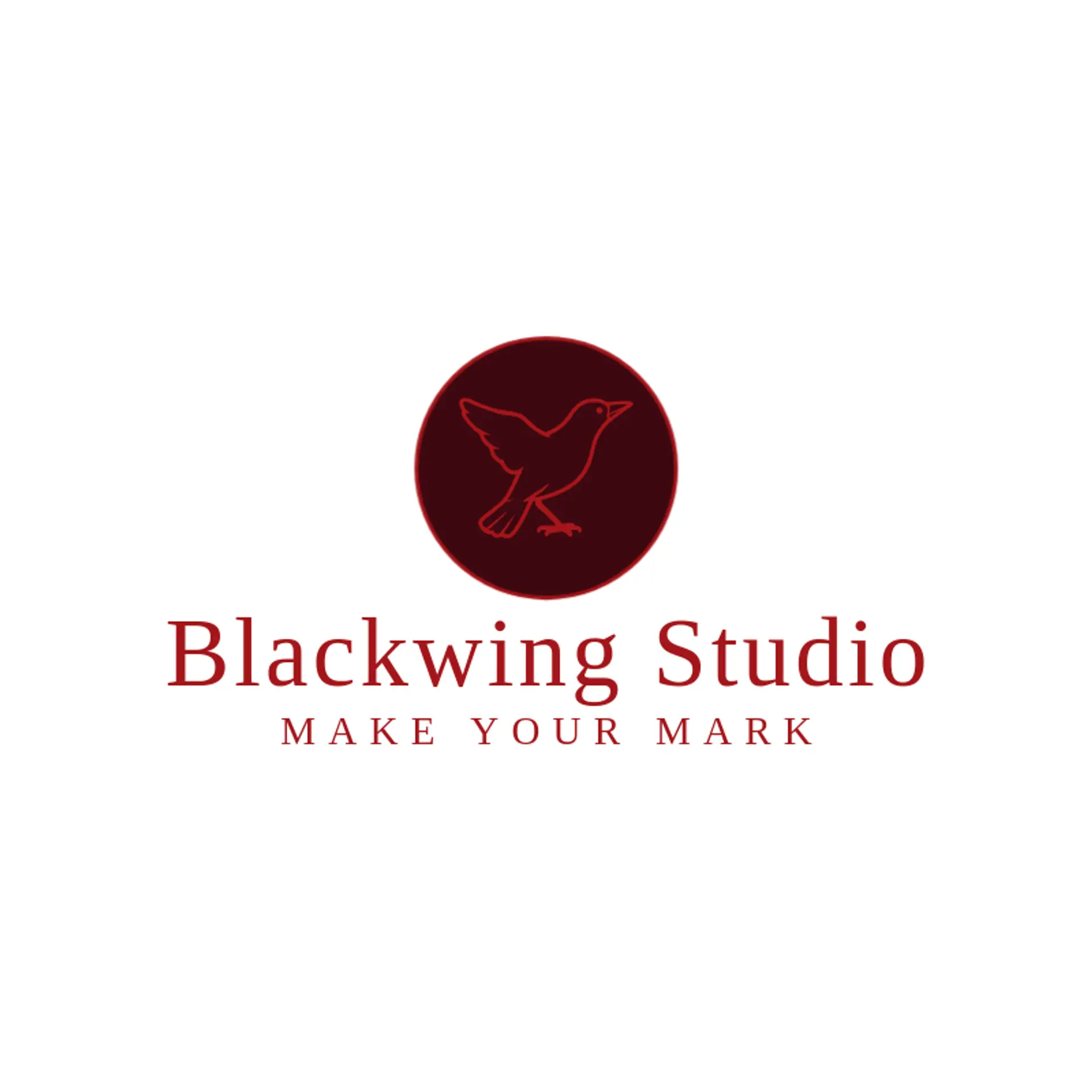 Blackwing Studio logo for raven