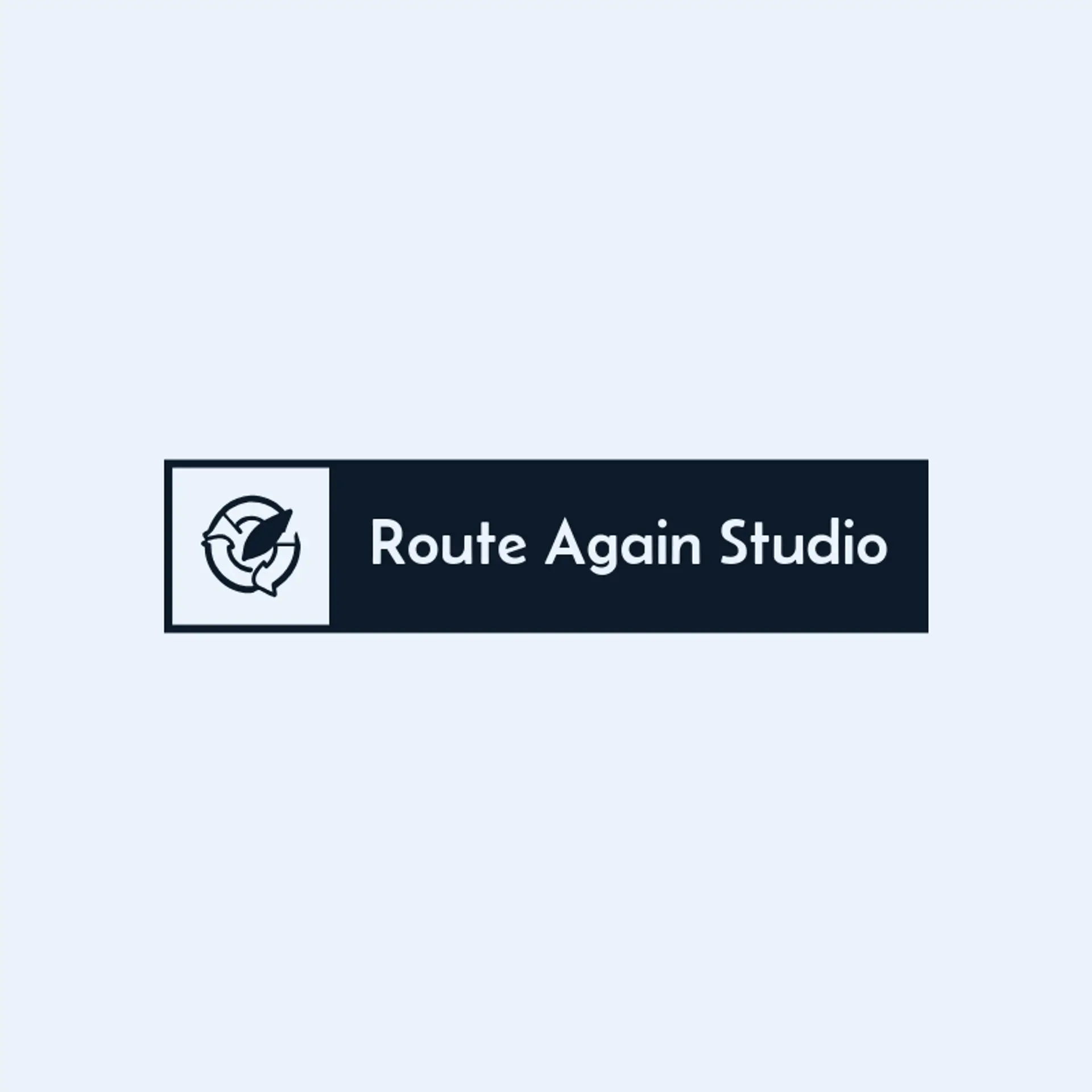 Route Again Studio logo for recycle
