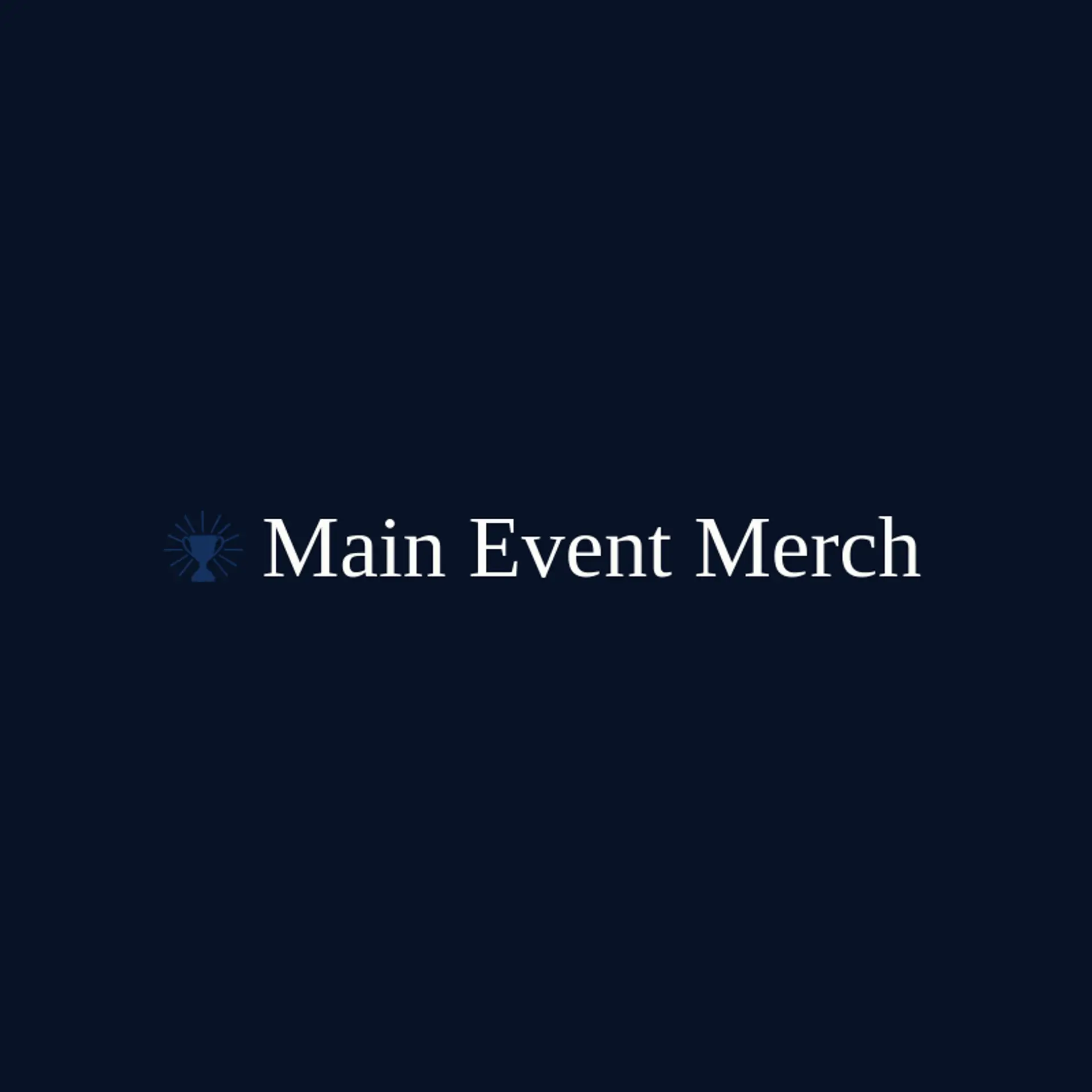 Main Event Merch logo for pro wrestling