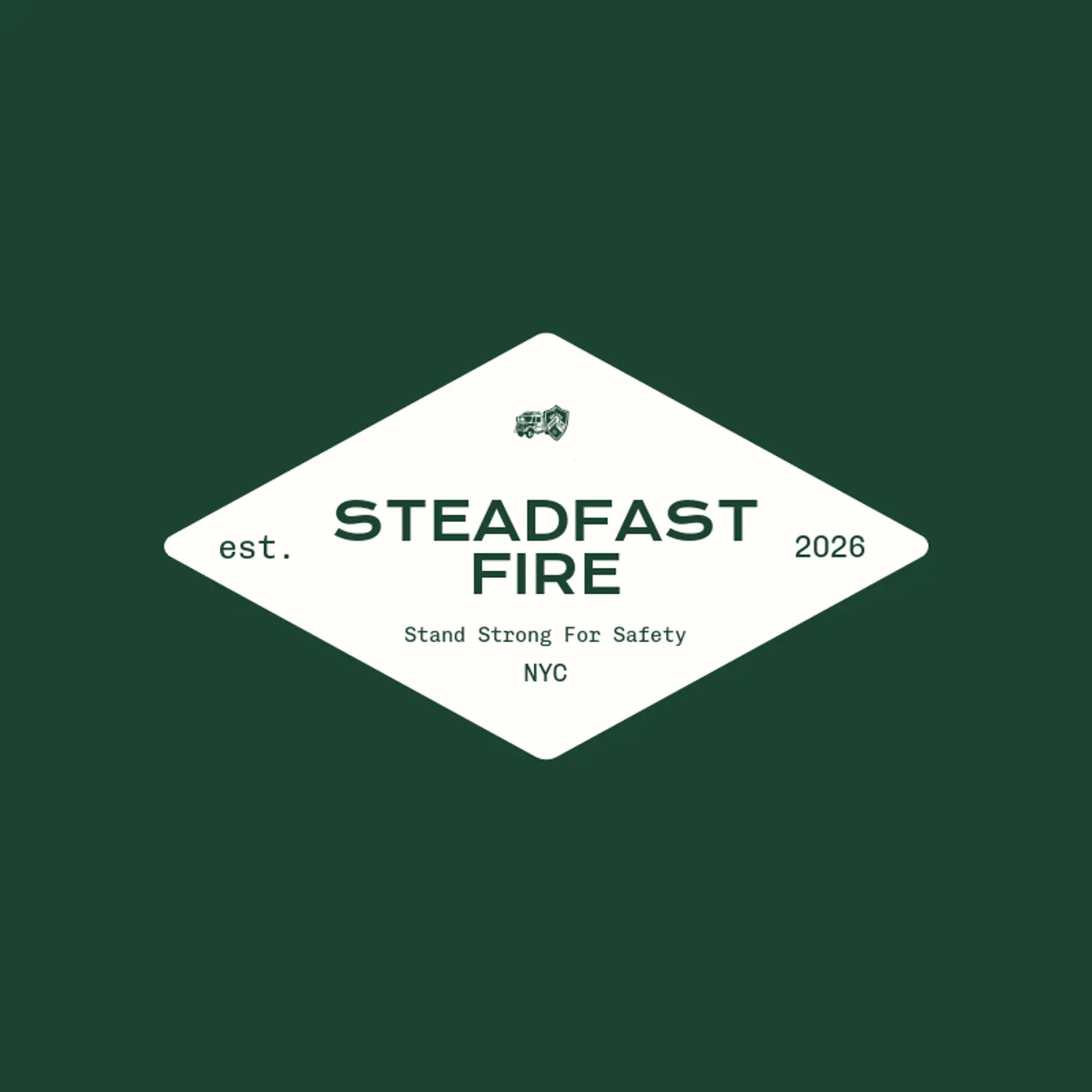 Steadfast Fire logo for firefighter