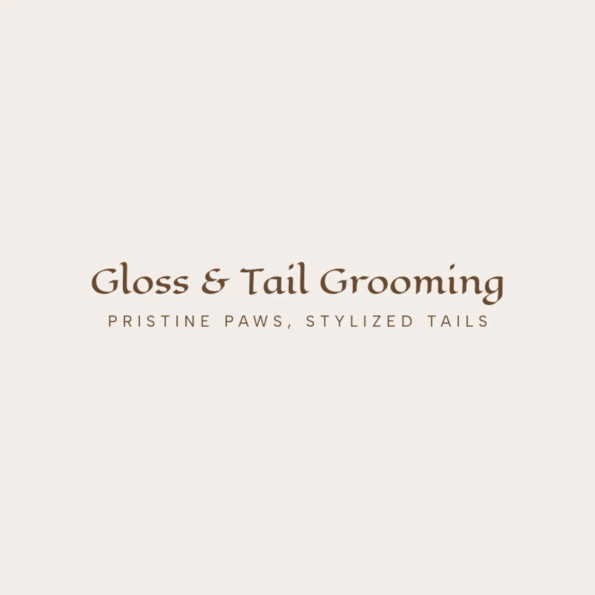 Posh Paws Grooming logo for grooming salon