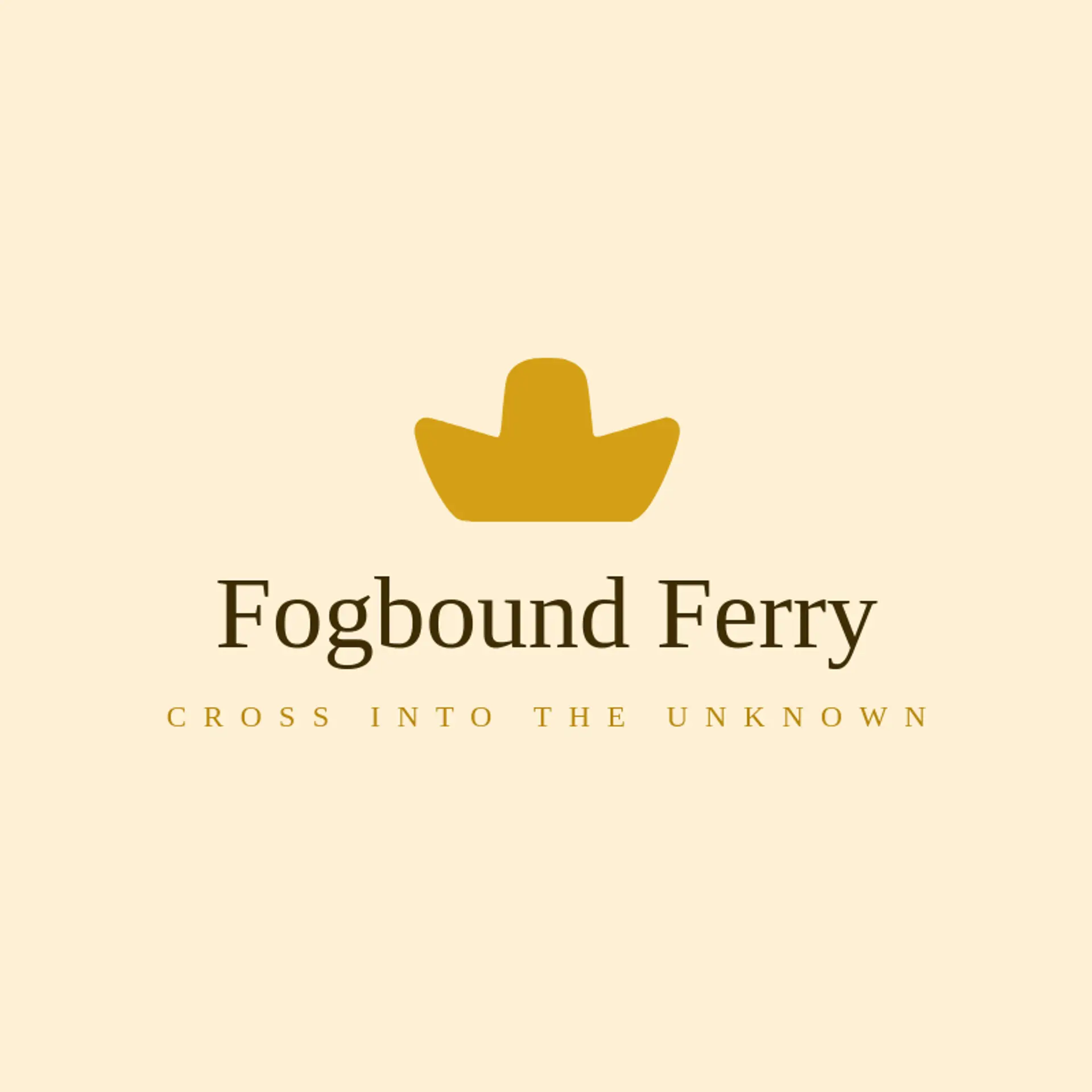 Fogbound Ferry logo for spooky
