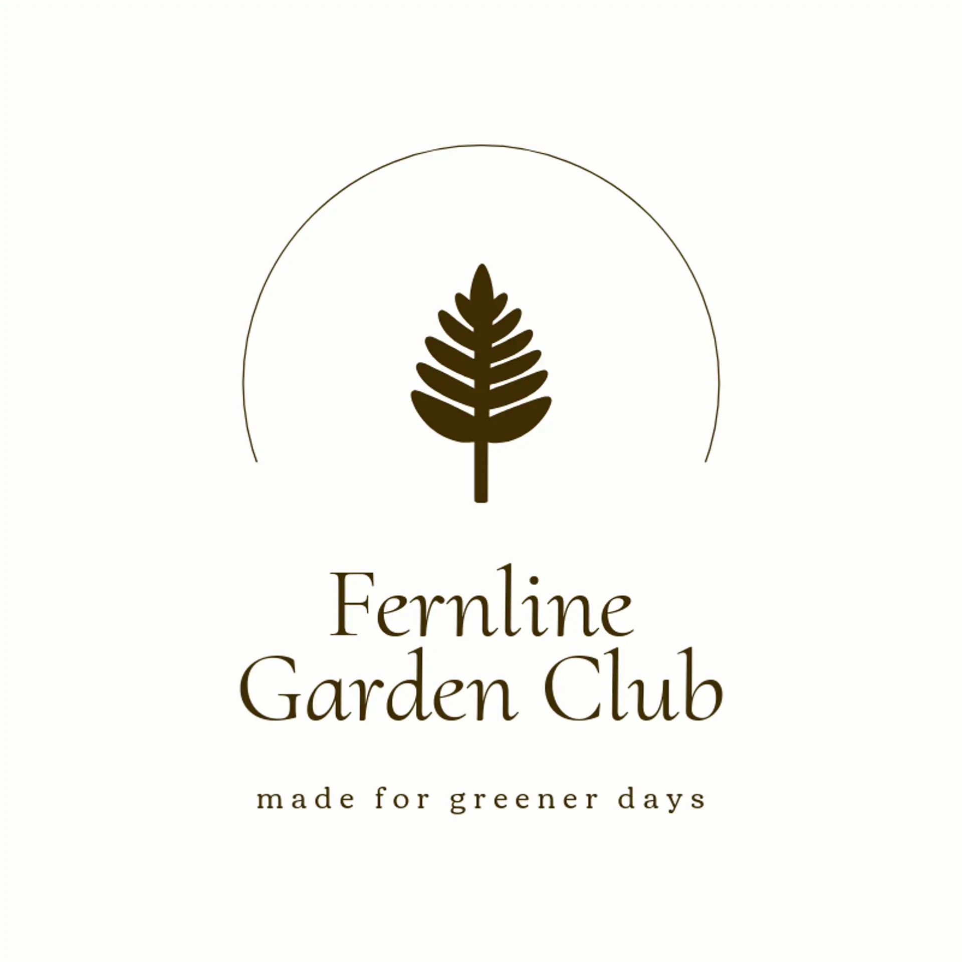 Fernline Garden Club logo for leaf