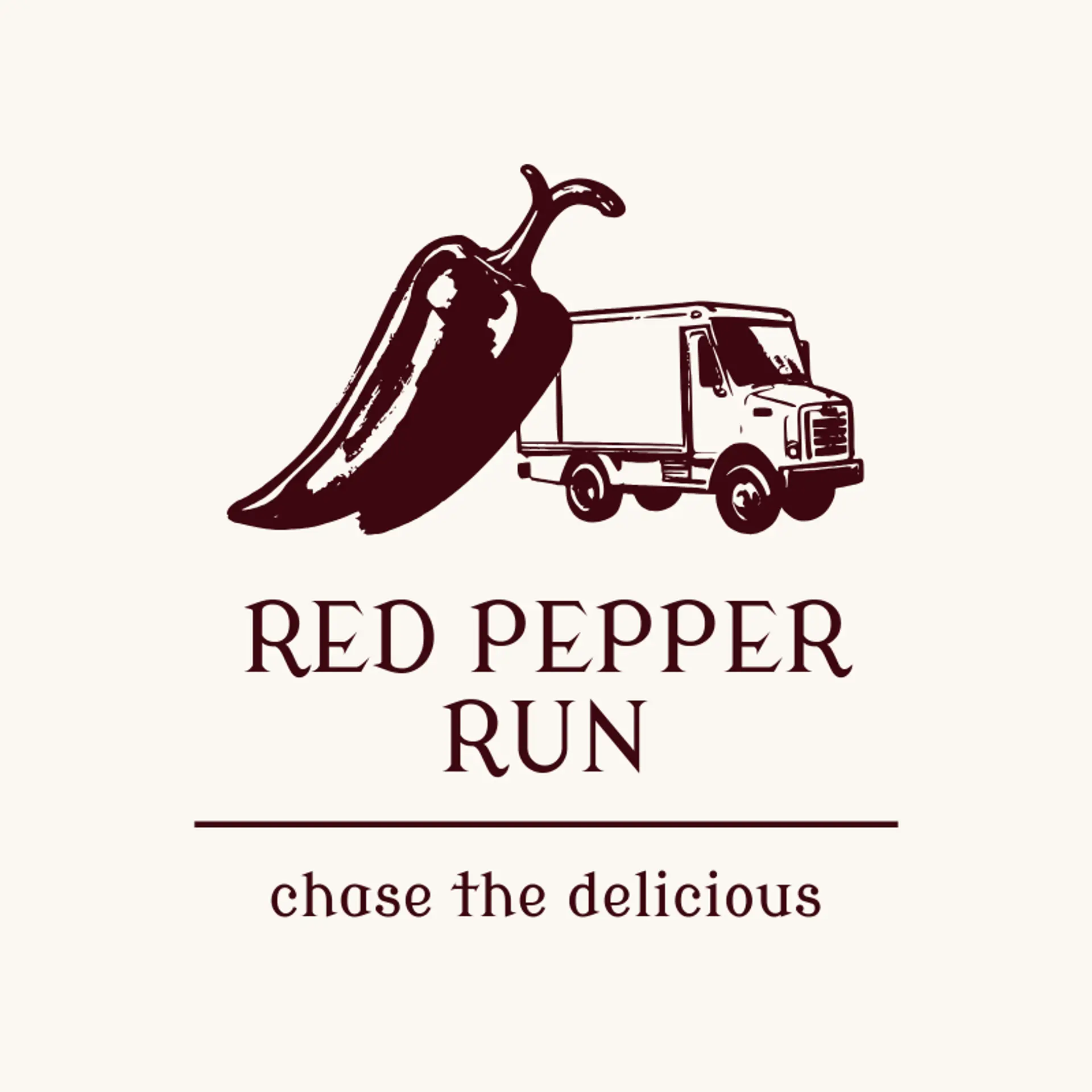 Red Pepper Run logo for food truck