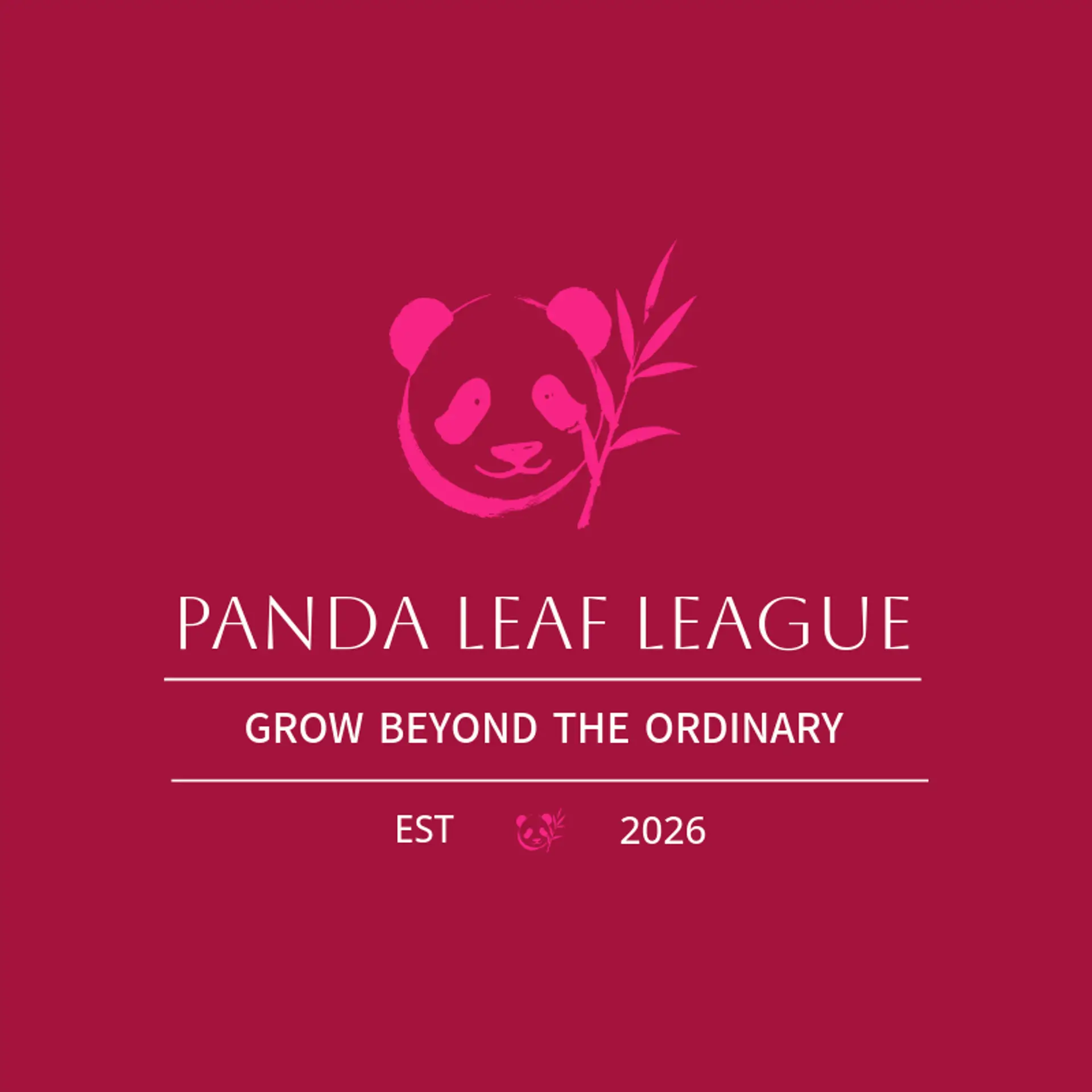 Panda Leaf League logo for panda