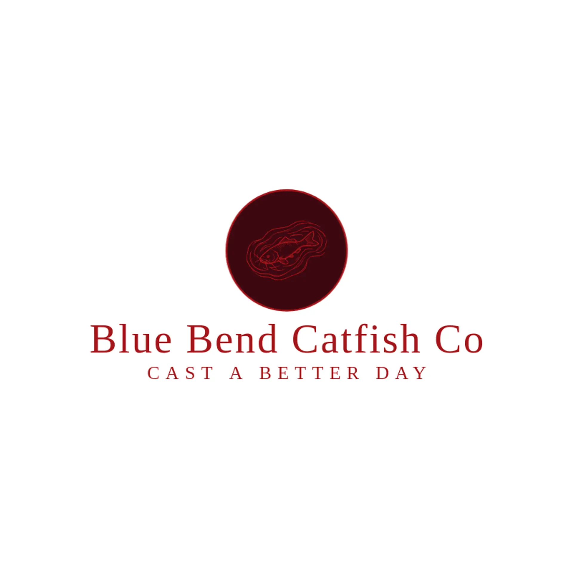 Blue Bend Catfish Co logo for catfish