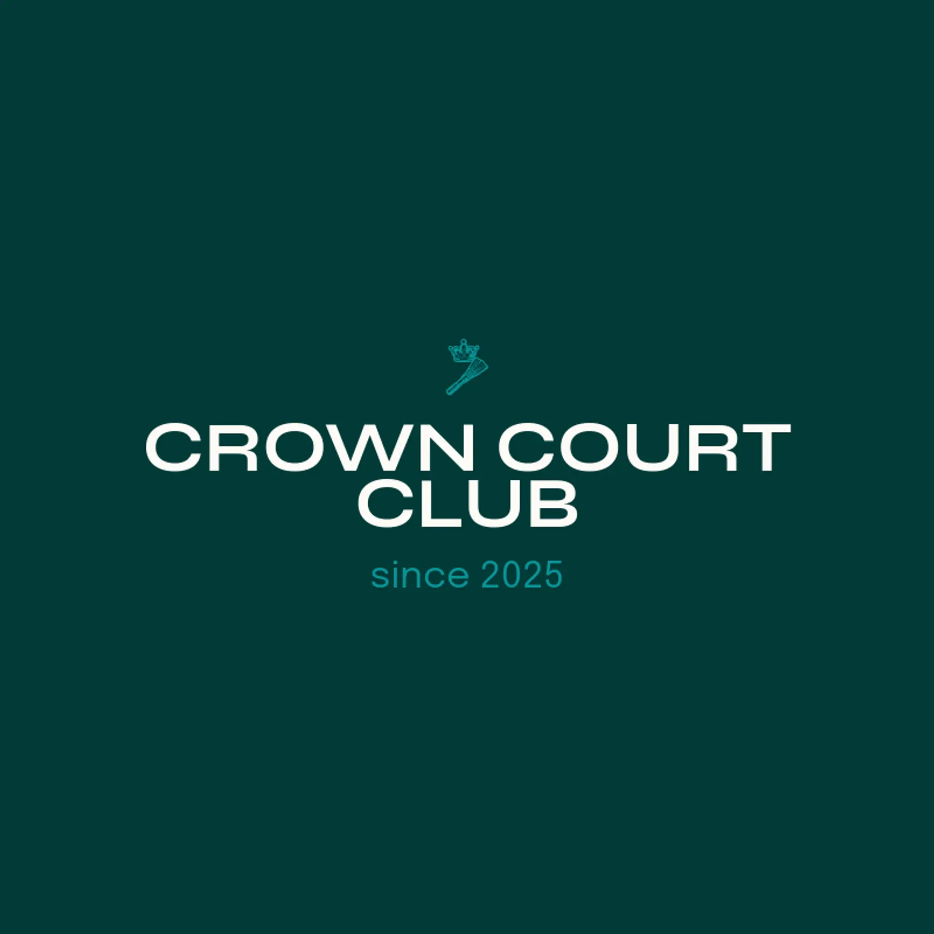 Crown Court Club logo for badminton
