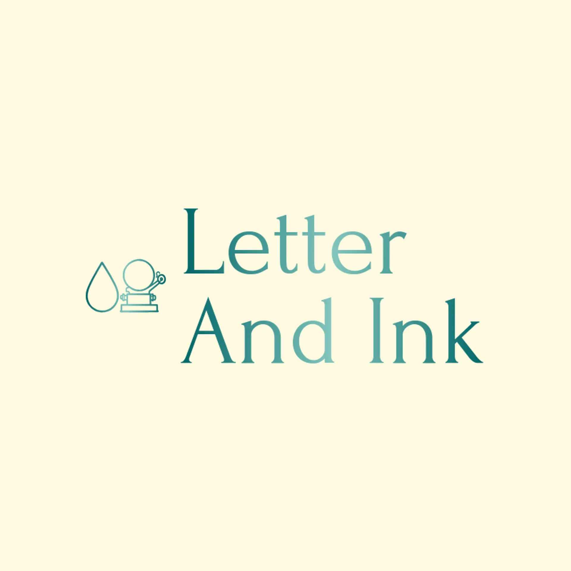 Letter and Ink logo for printing press