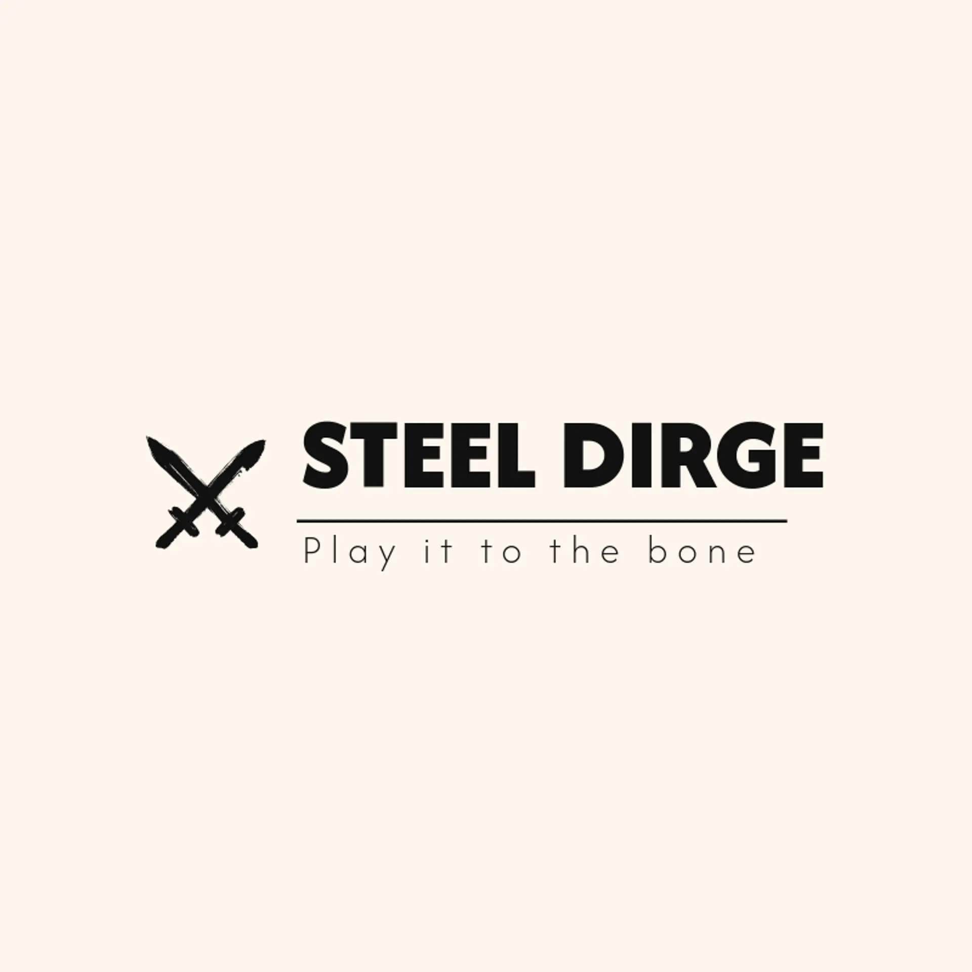 Steel Dirge logo for death metal