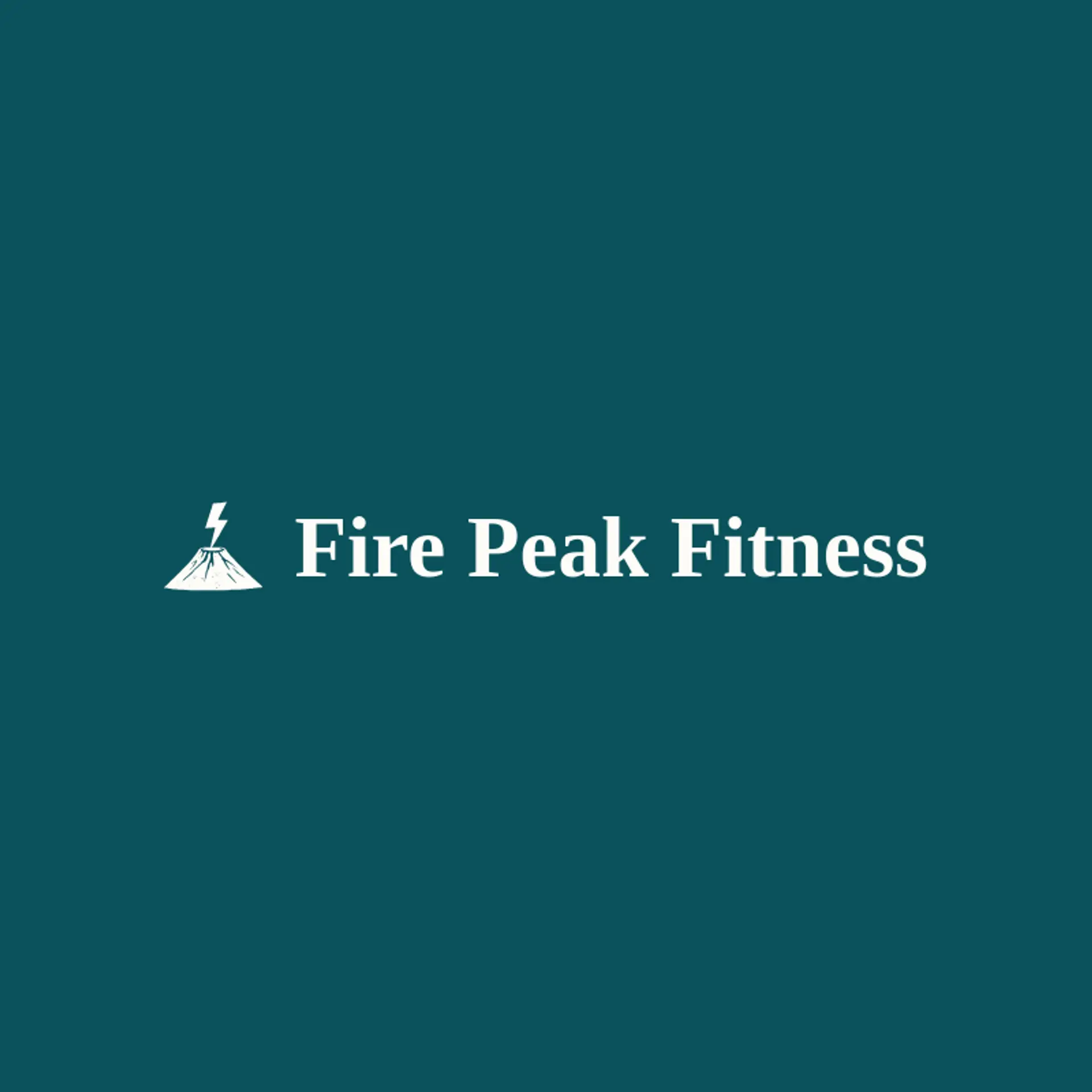 Fire Peak Fitness logo for volcano
