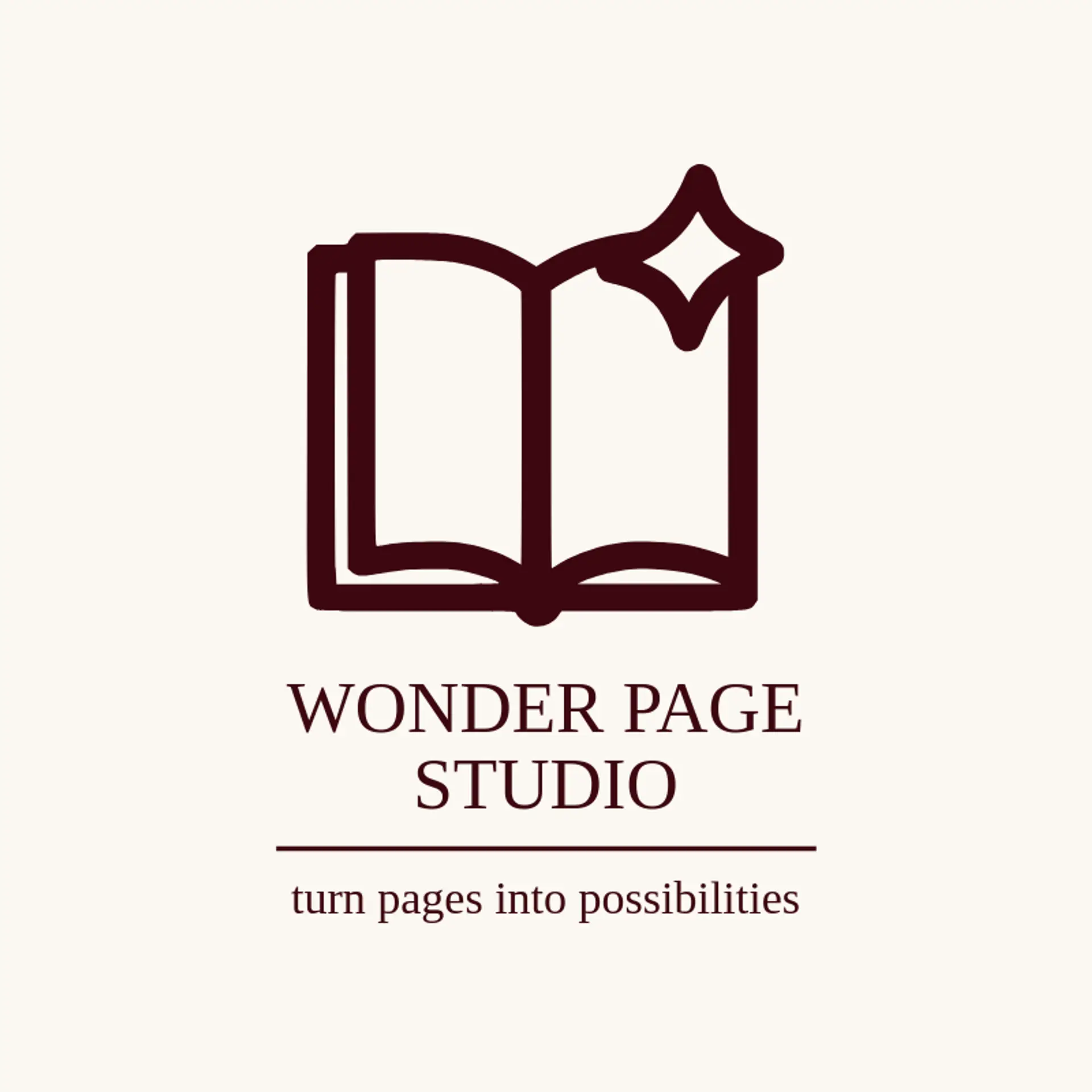 Wonder Page Studio logo for comic