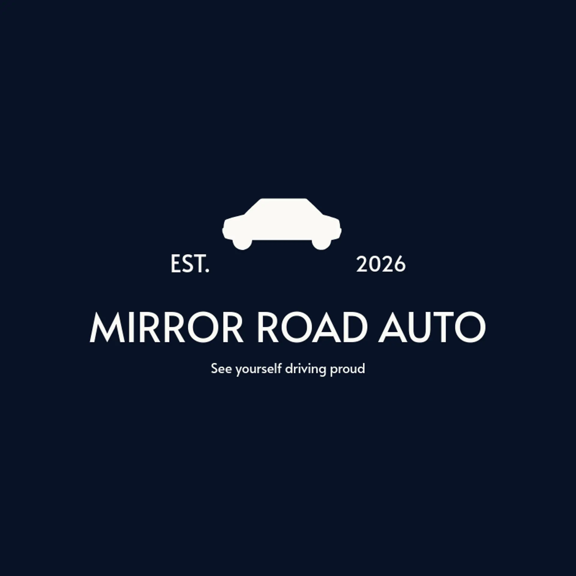 Mirror Road Auto logo for car detailing