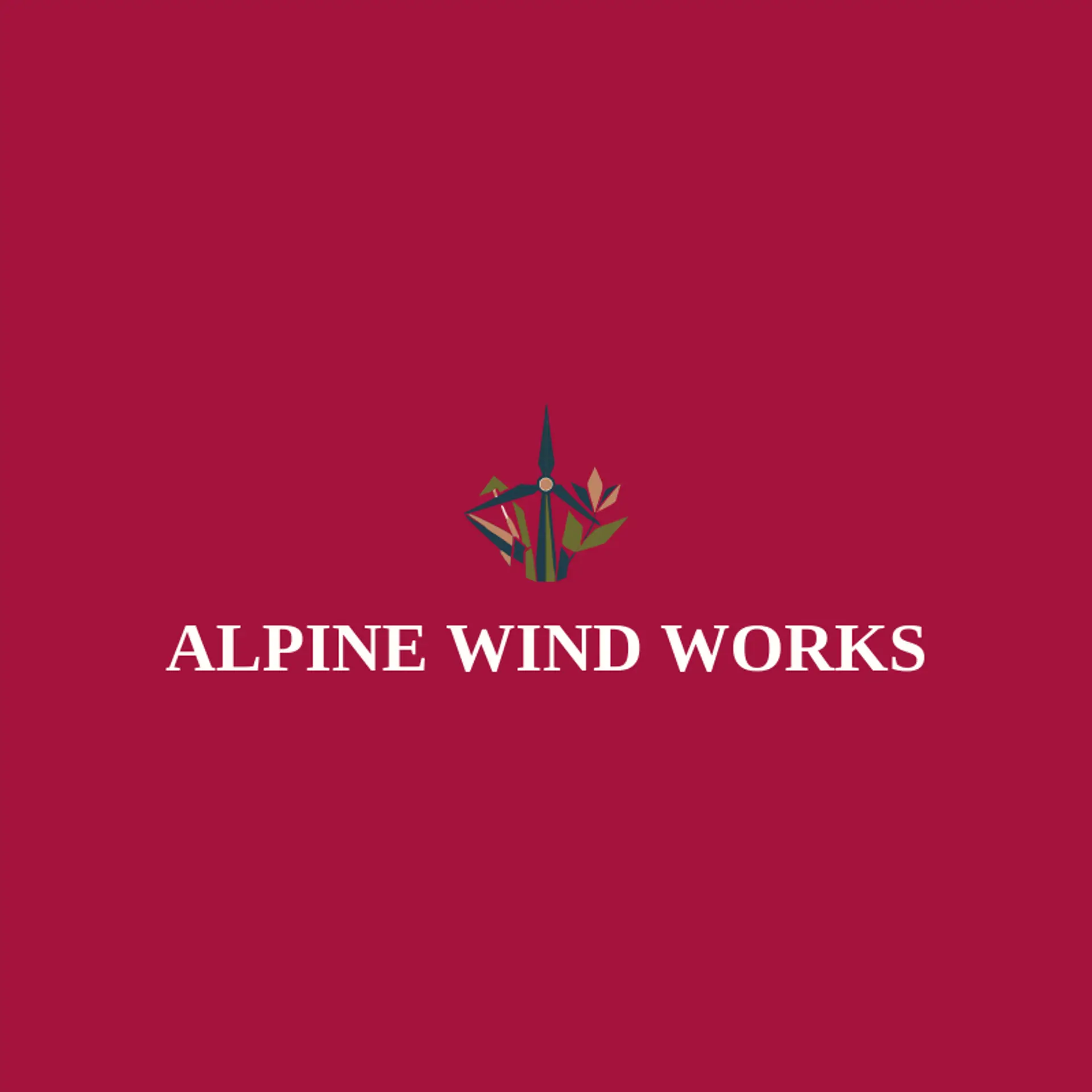 Alpine Wind Works logo for wind
