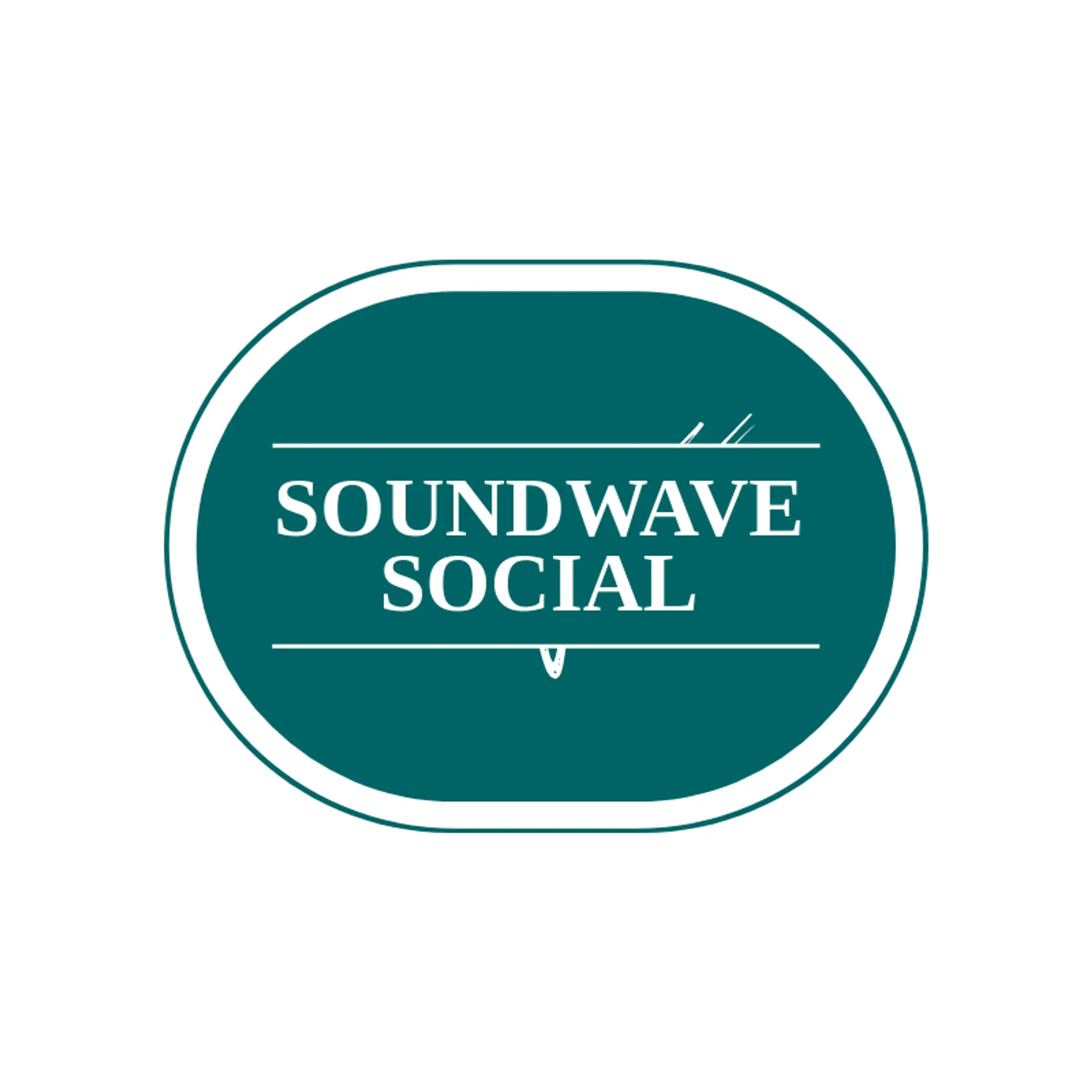 Soundwave Social logo for sound wave