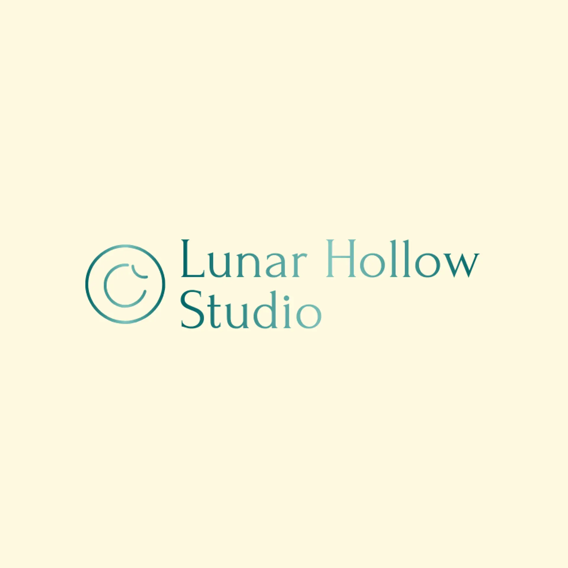 Lunar Hollow Studio logo for moon